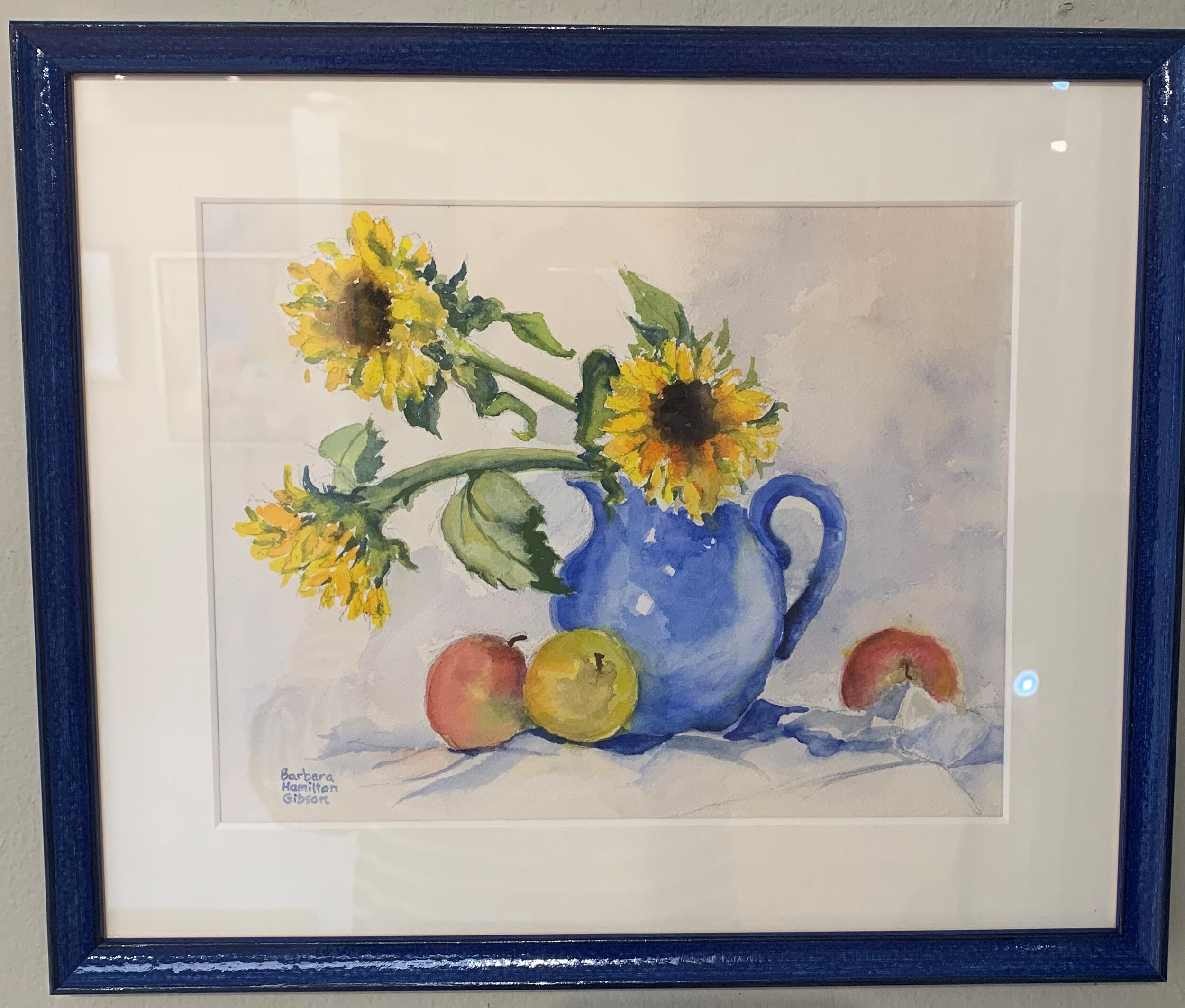 #50 Barbara	Gibson	Sunflower Gold	Watercolor	 $250 	Vera Champlin