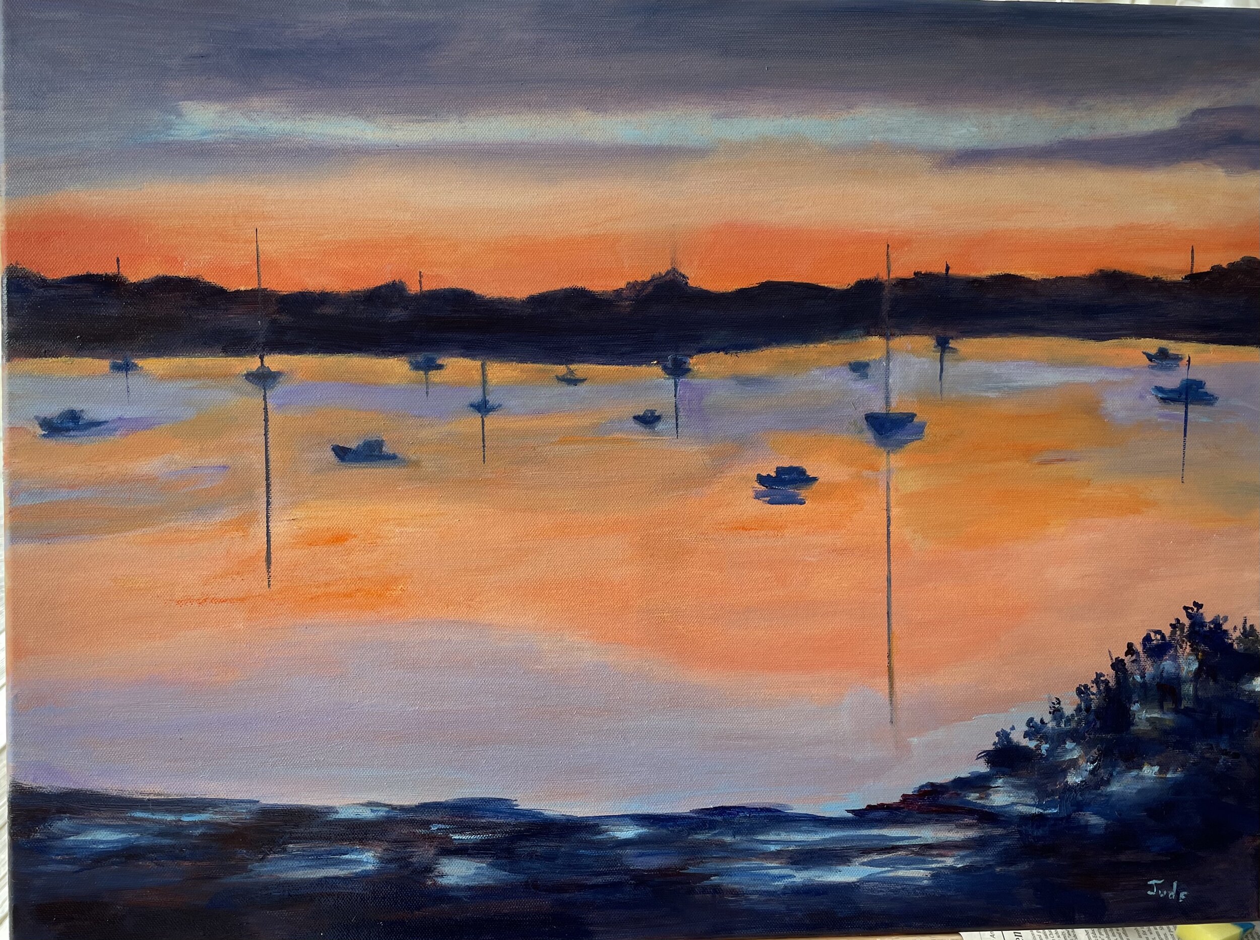 Judy	Schmitt	Sunset on the Causeway 	Oil on Canvas	 $450 