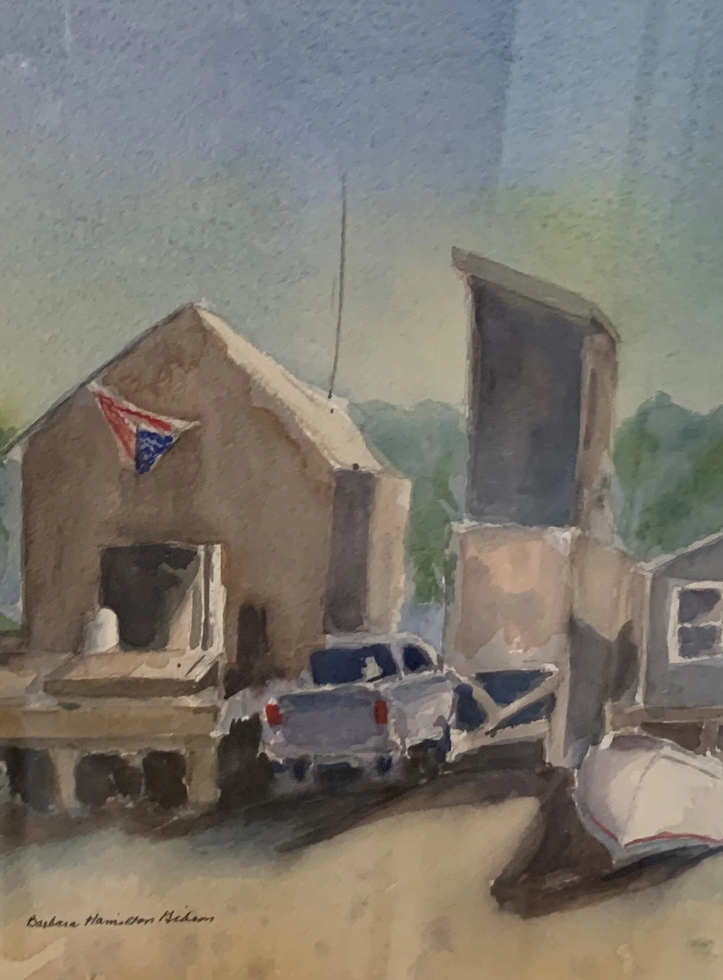 Barbara Hamilton	Gibson	Eldredge Pier	Watercolor	 $285 