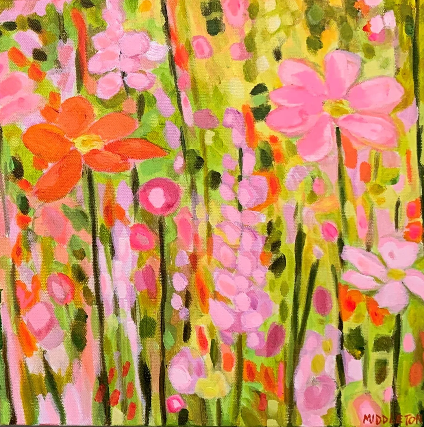 Amy	Middleton	Feelin’ Groovy	Acrylic	 $200 