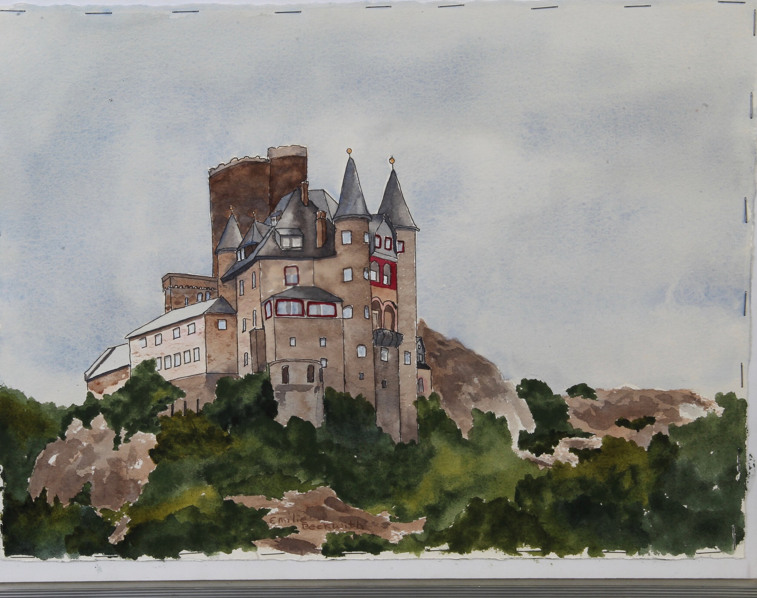 Emilie	Beckwith	Along the Mosel	Watercolor	 $300 