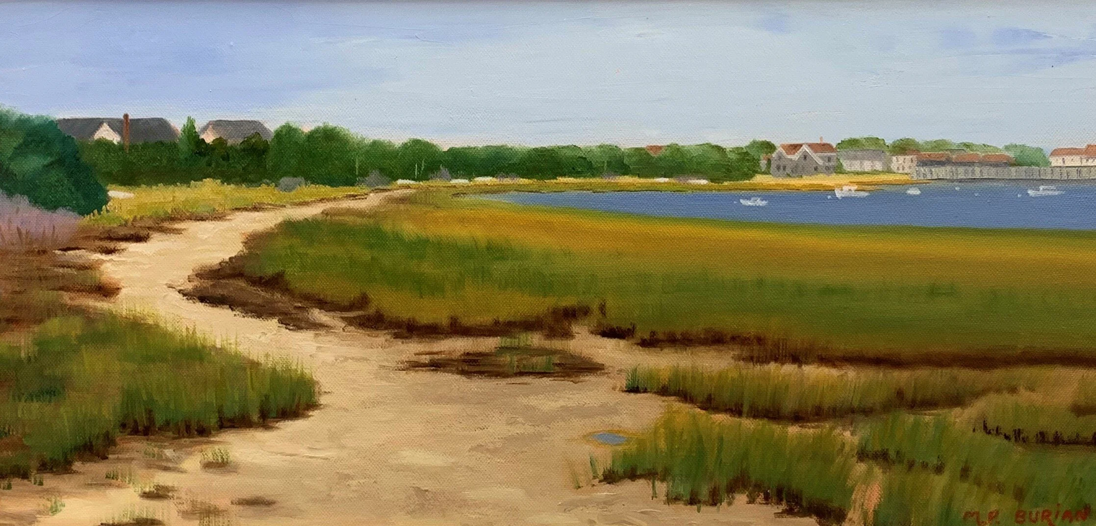 Martha	Burian	Beach Walk	Oil	 $800 