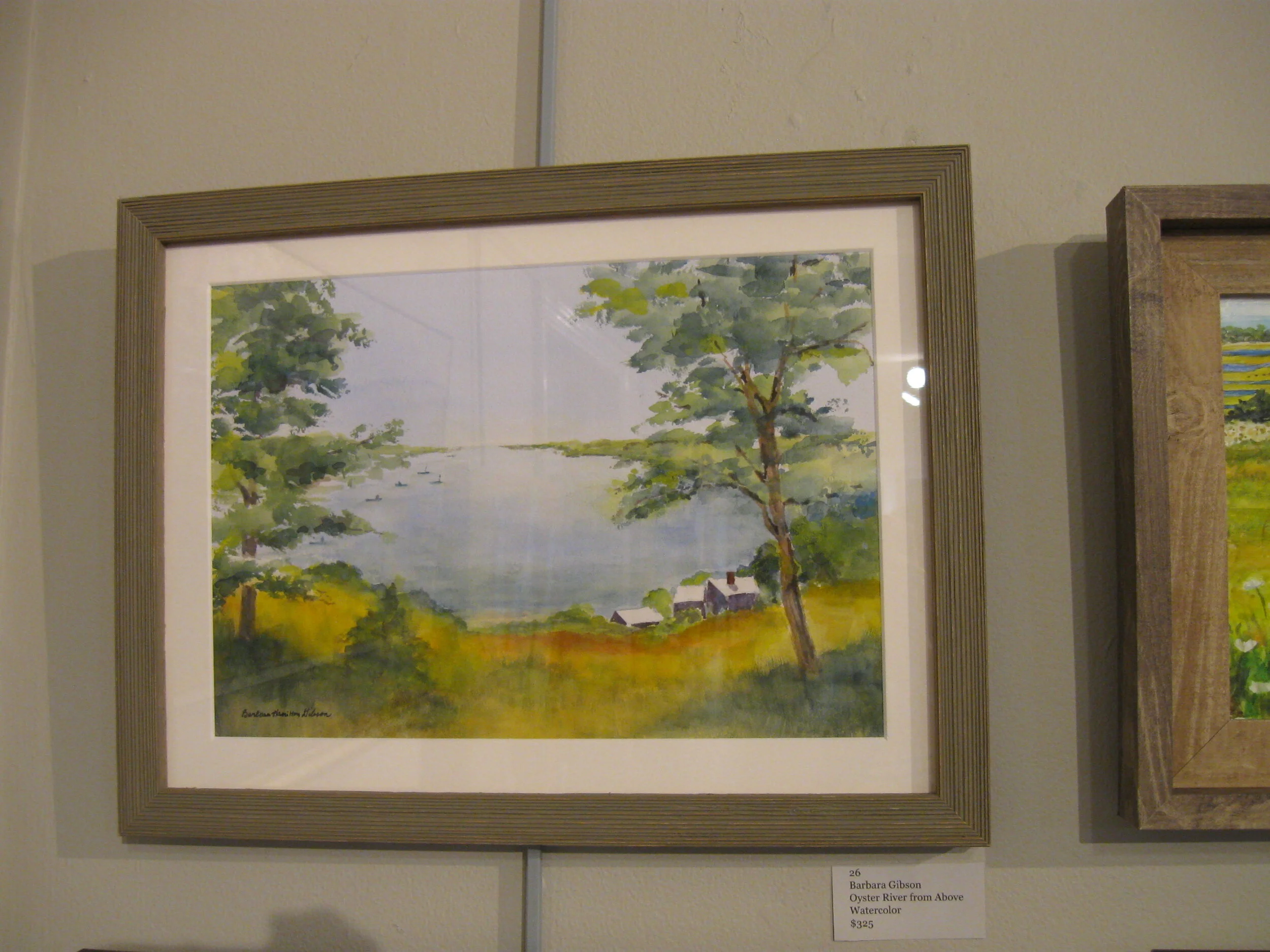 Barbara	Gibson	Oyster River from Above	Watercolor	$325 