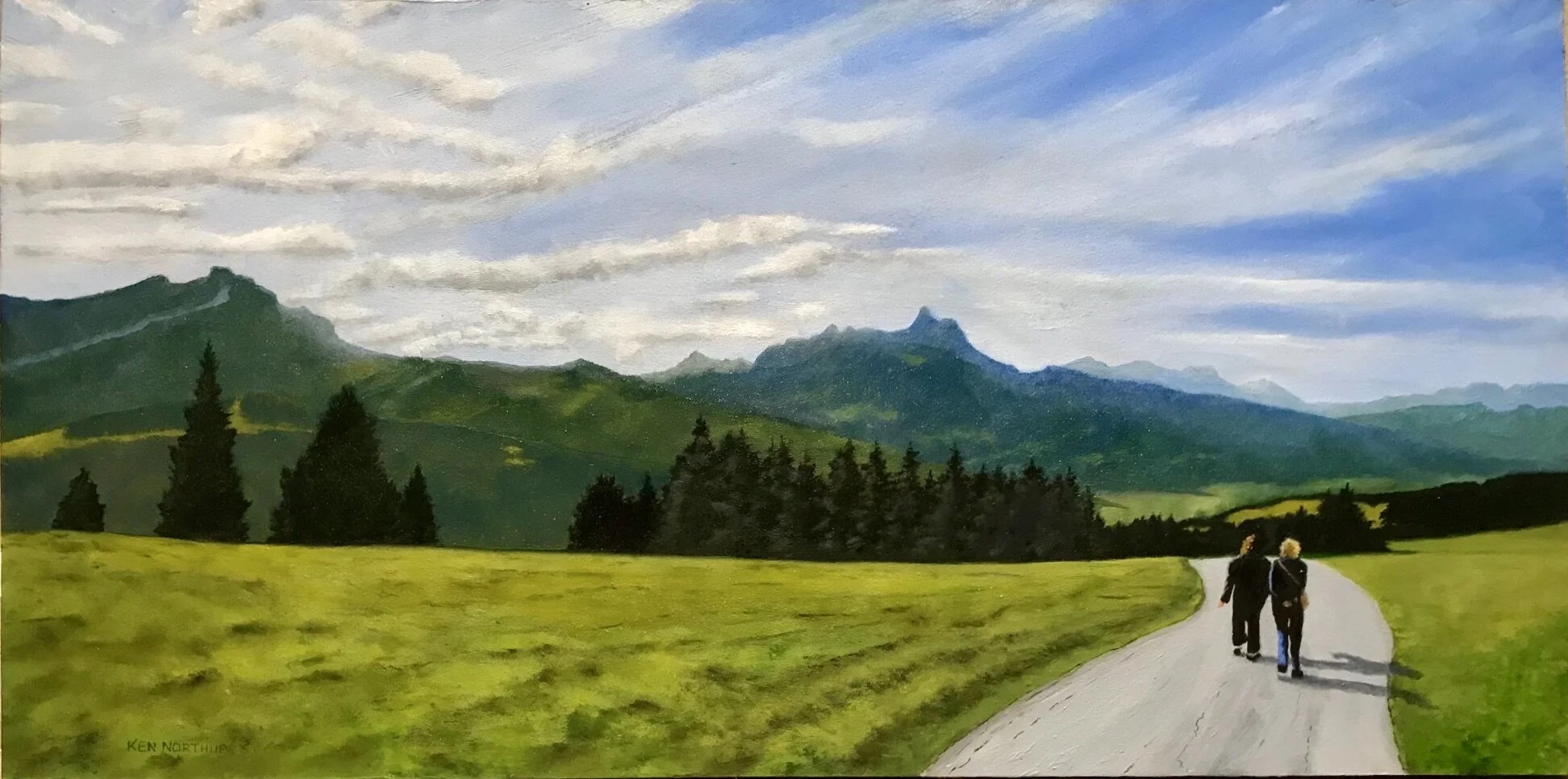 Ken	Northup	A Walk in the Alps	Oil on Panel	$1,500 