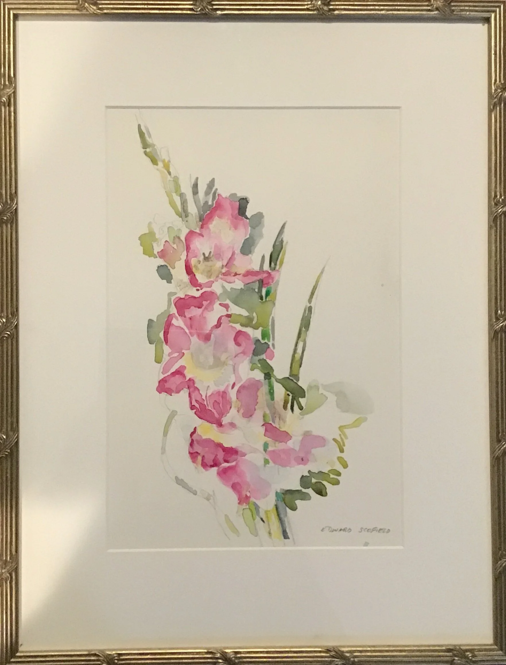 Edward	Scofield	Gladioli	Watercolor	$350 