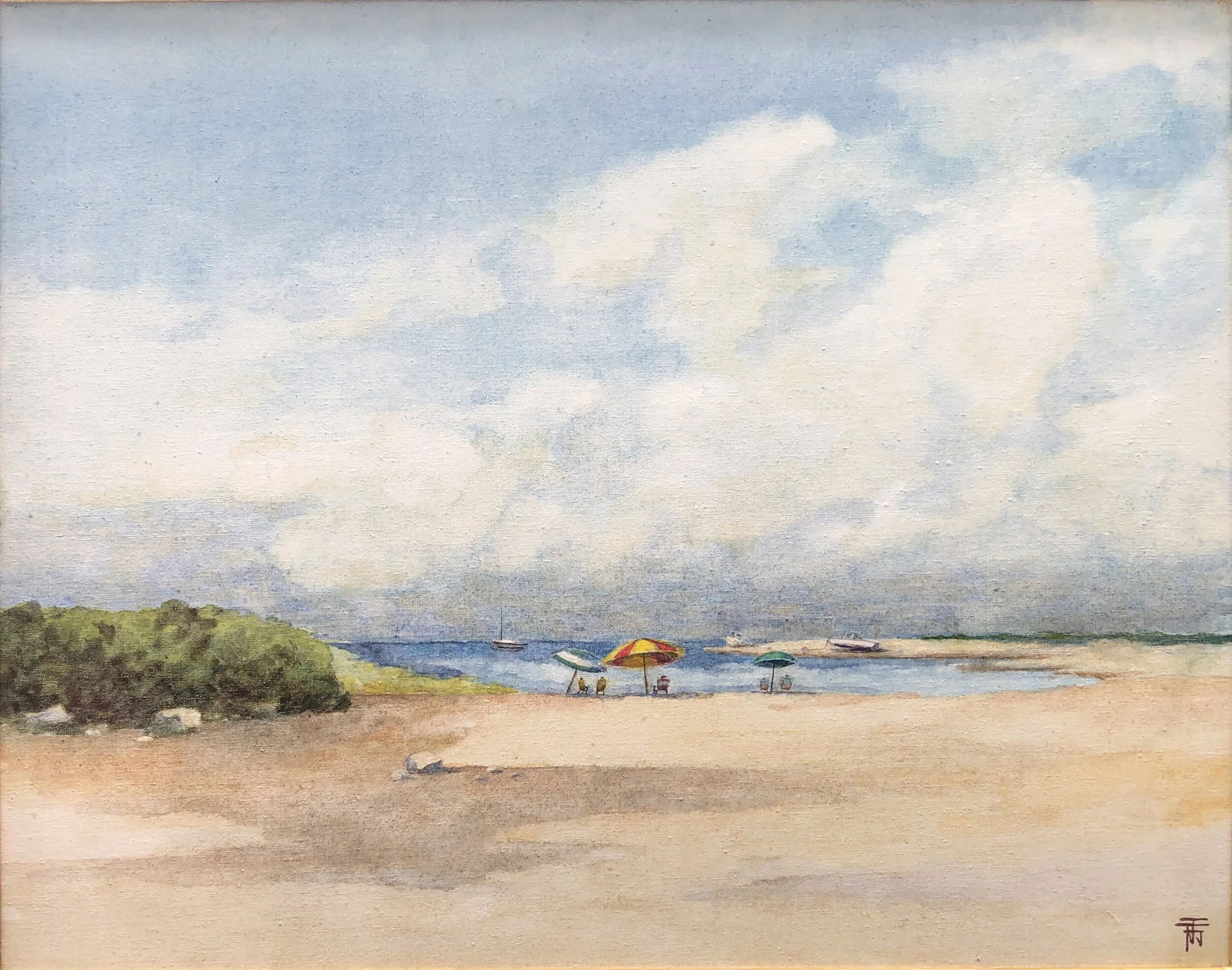 Watercolr Second Place #90 Joseph Forjan Boat Meadow Summer   Watercolor $575 