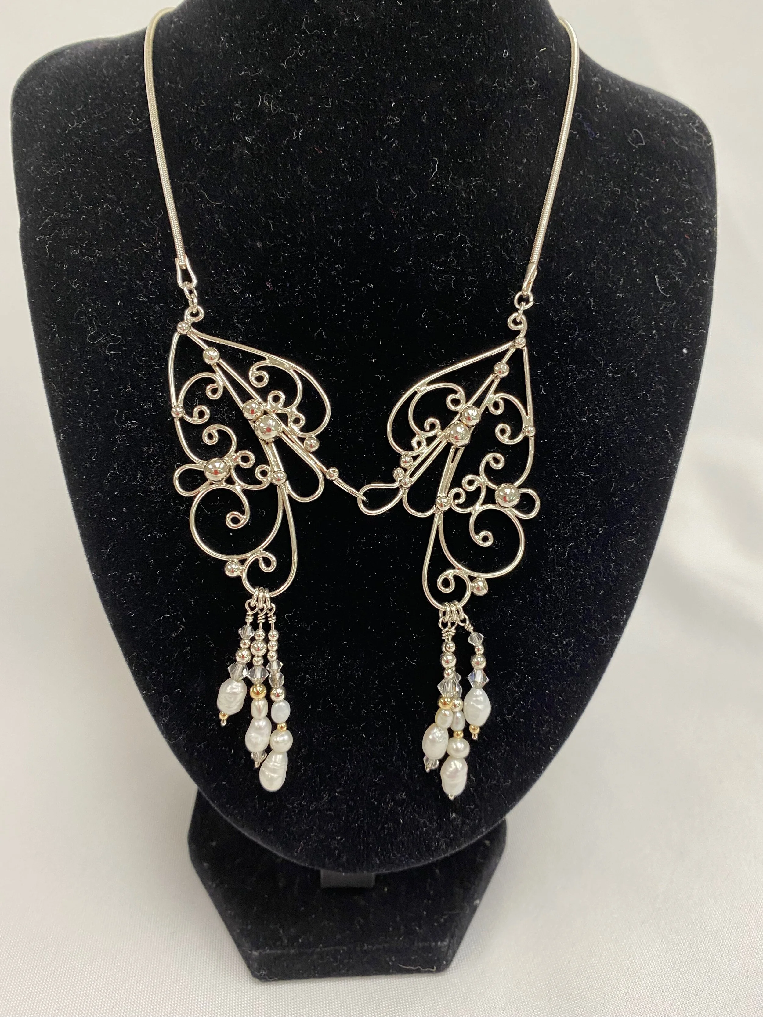 Elizabeth	Best- Sterling & Pearl Necklace $95