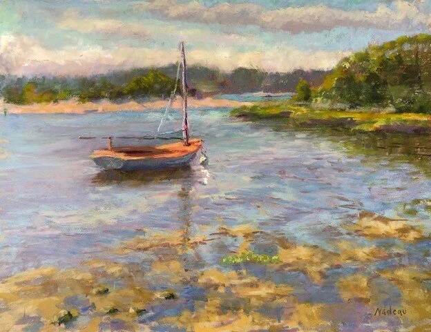 Rosalie 	Nadeau - Round Cove Cat, Pastel $2000