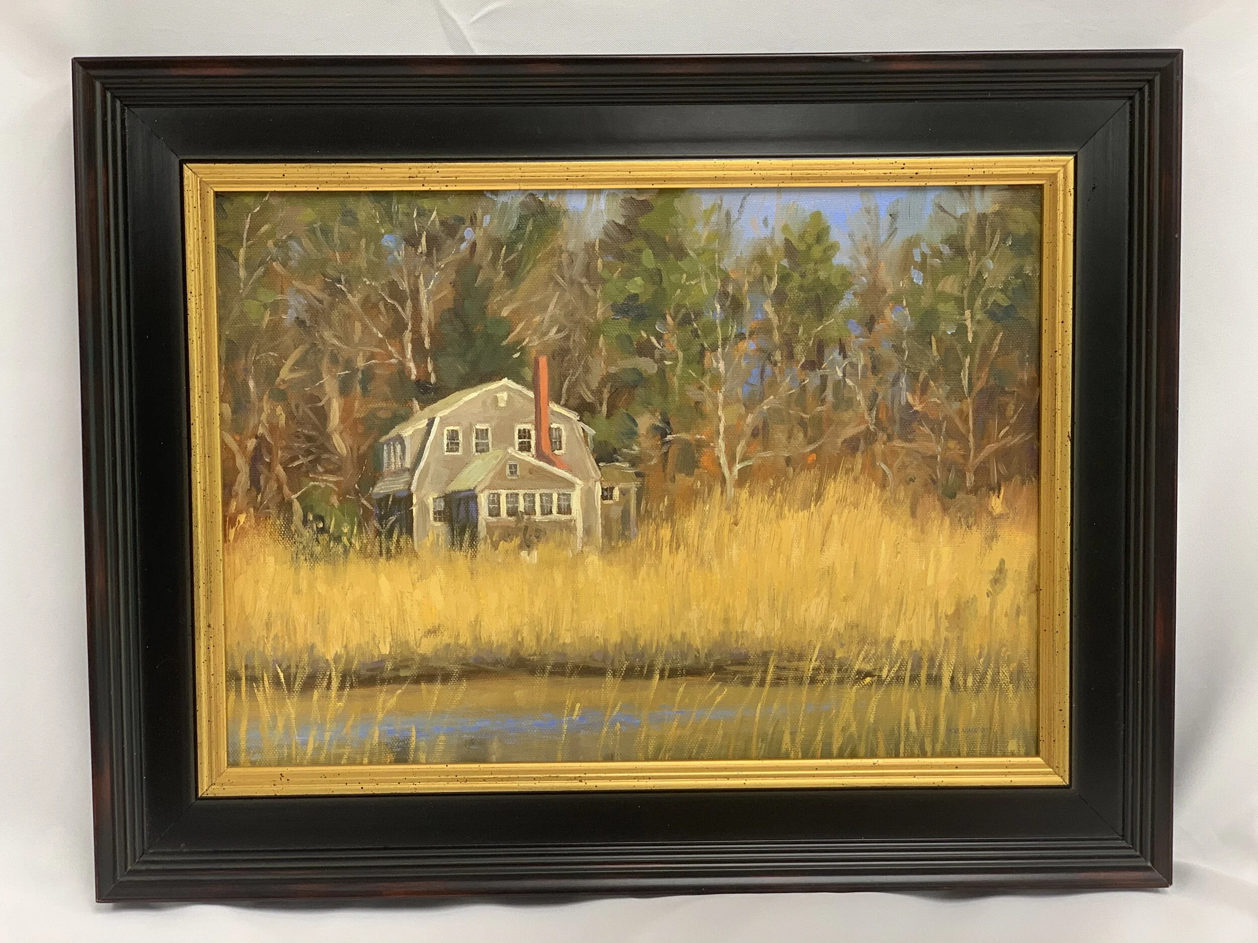 Steve Kennedy-House with Reed Grass, Oil $1200