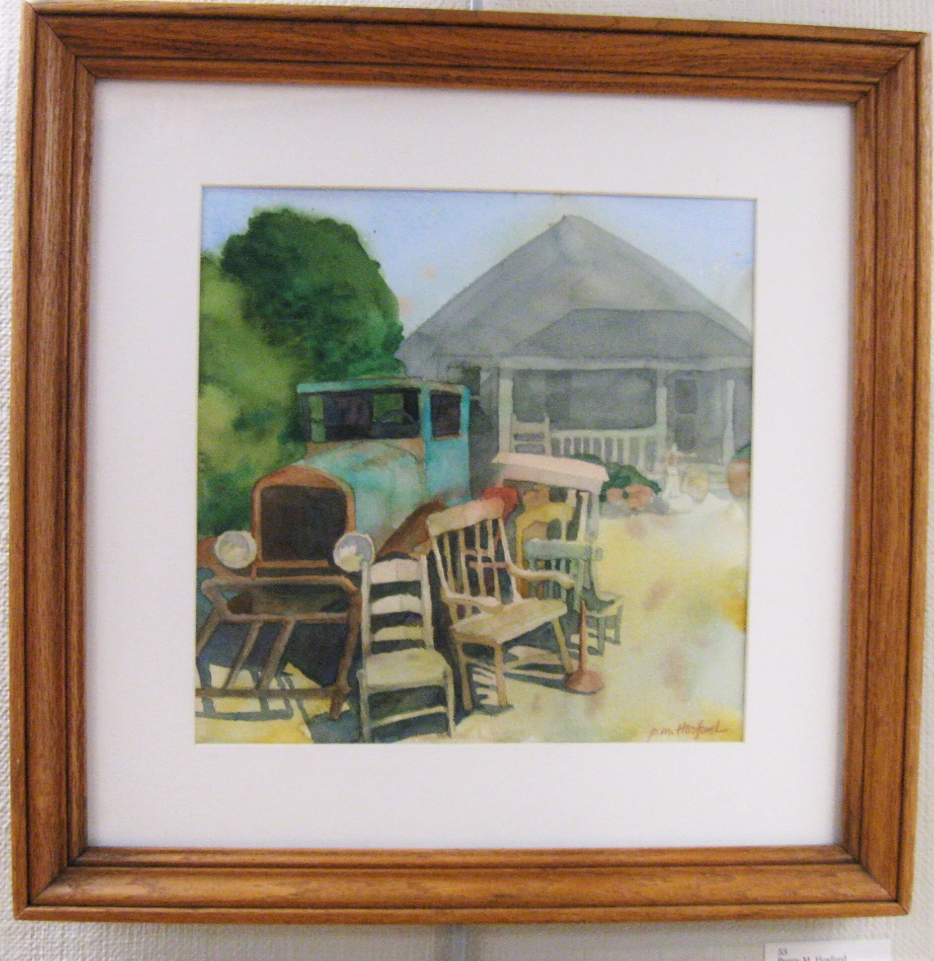 Peggy M.	Hosford	Roadside Antiques	Watercolor	 $350 