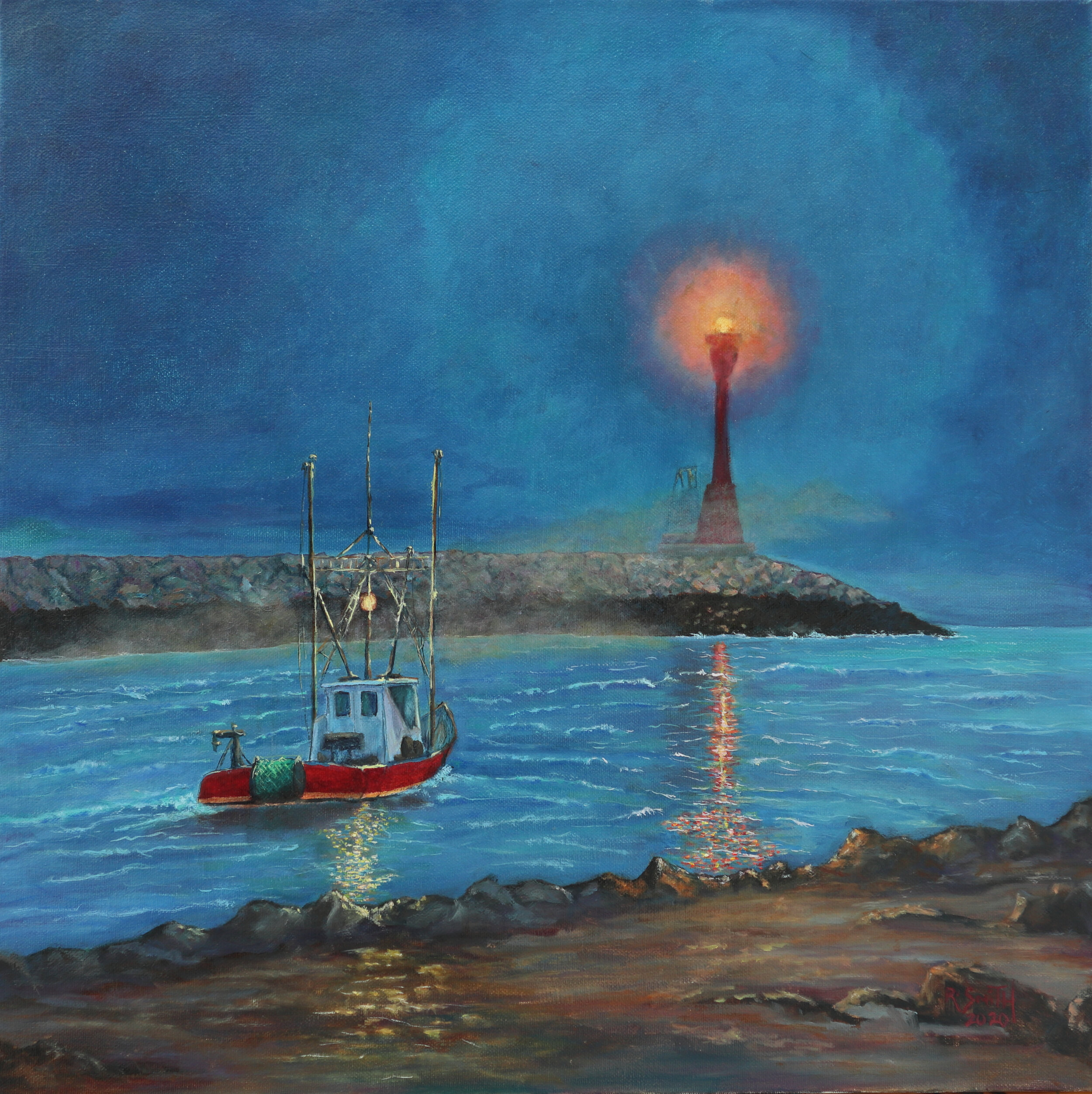 Robert	Smith	Leaving the East End, Cape Cod Canal	Oil on Canvas	 $1,200 
