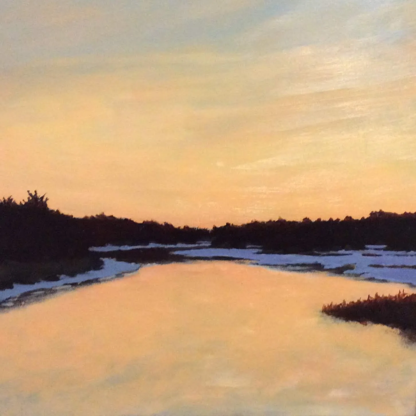 David	Andrews	Winter Sunrise on the River	Oil	 $275 