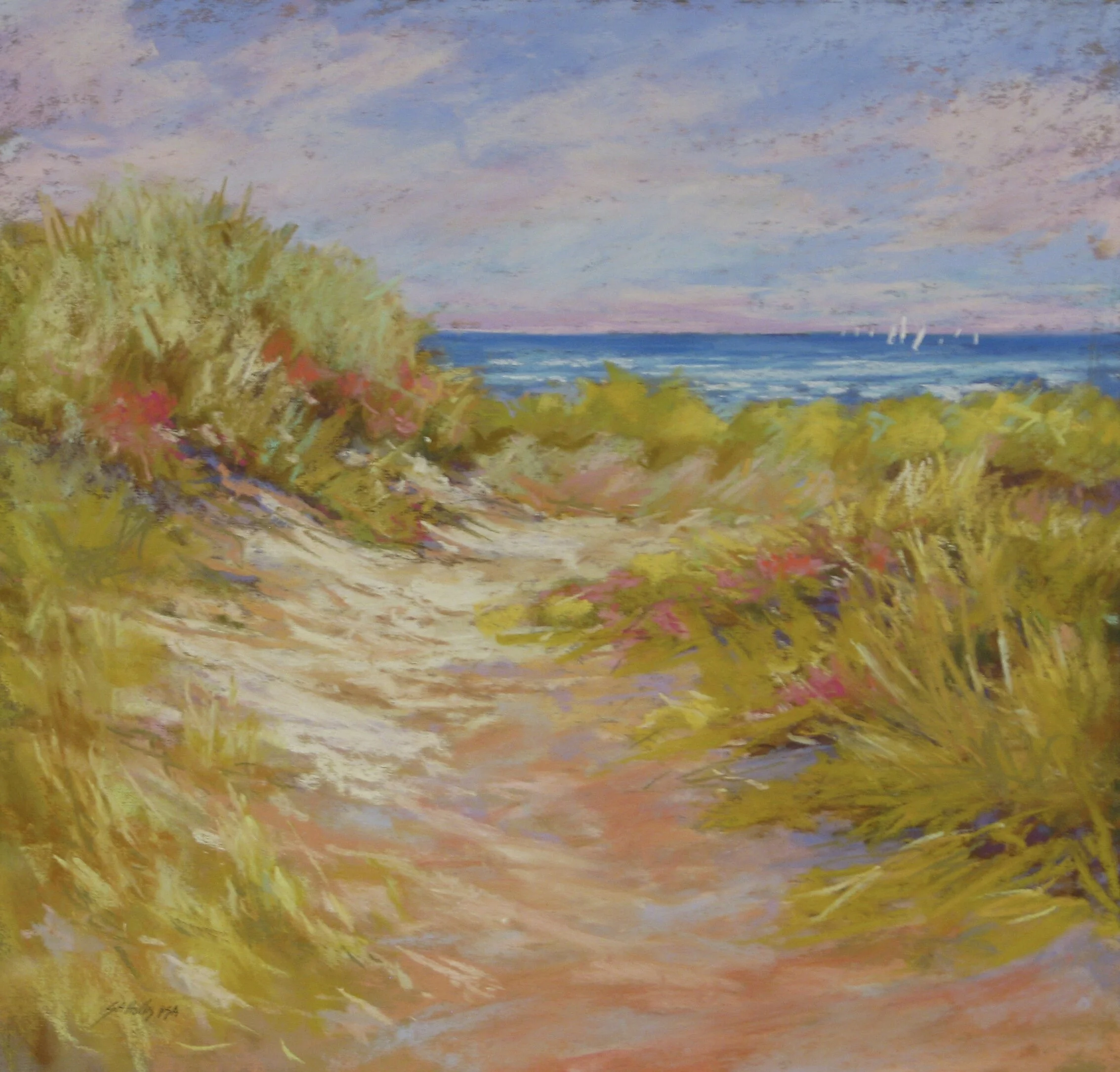 2nd Place Small  Susan Hollis – Sweet Summer Wind, Pastel $825