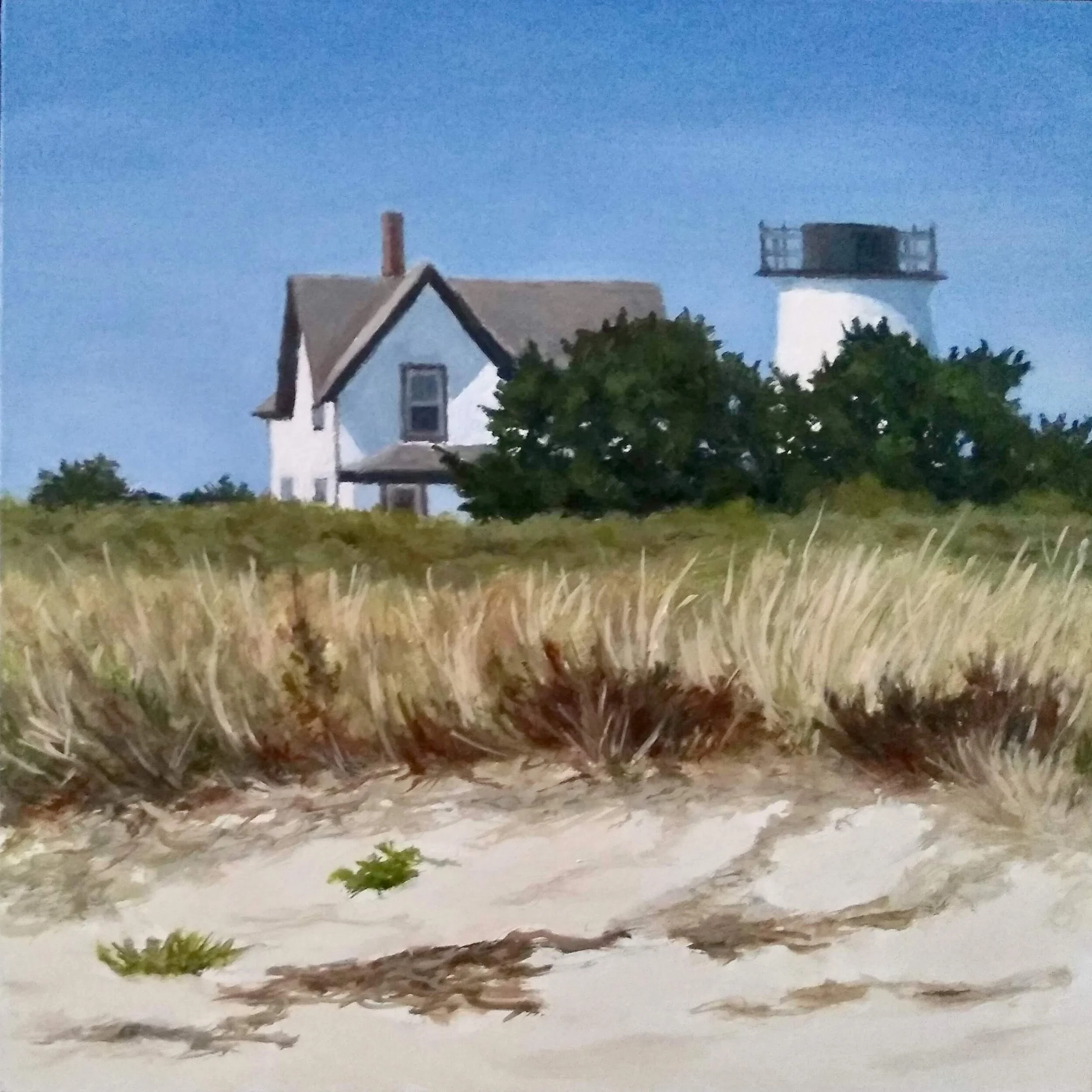 Honorable Mention- David Andrews – Stage Harbor Lighthouse, Oil $400