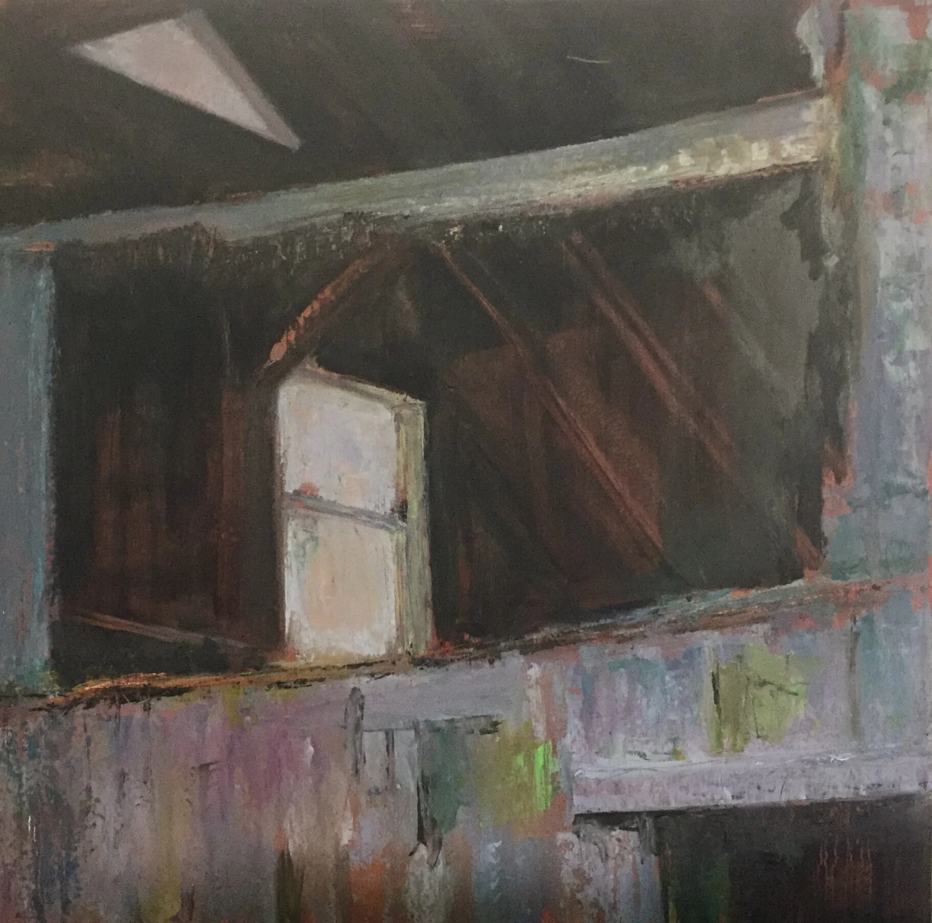 Honorable Mention-  Nancy Minnigerode -Penikese Relic , Oil  $350