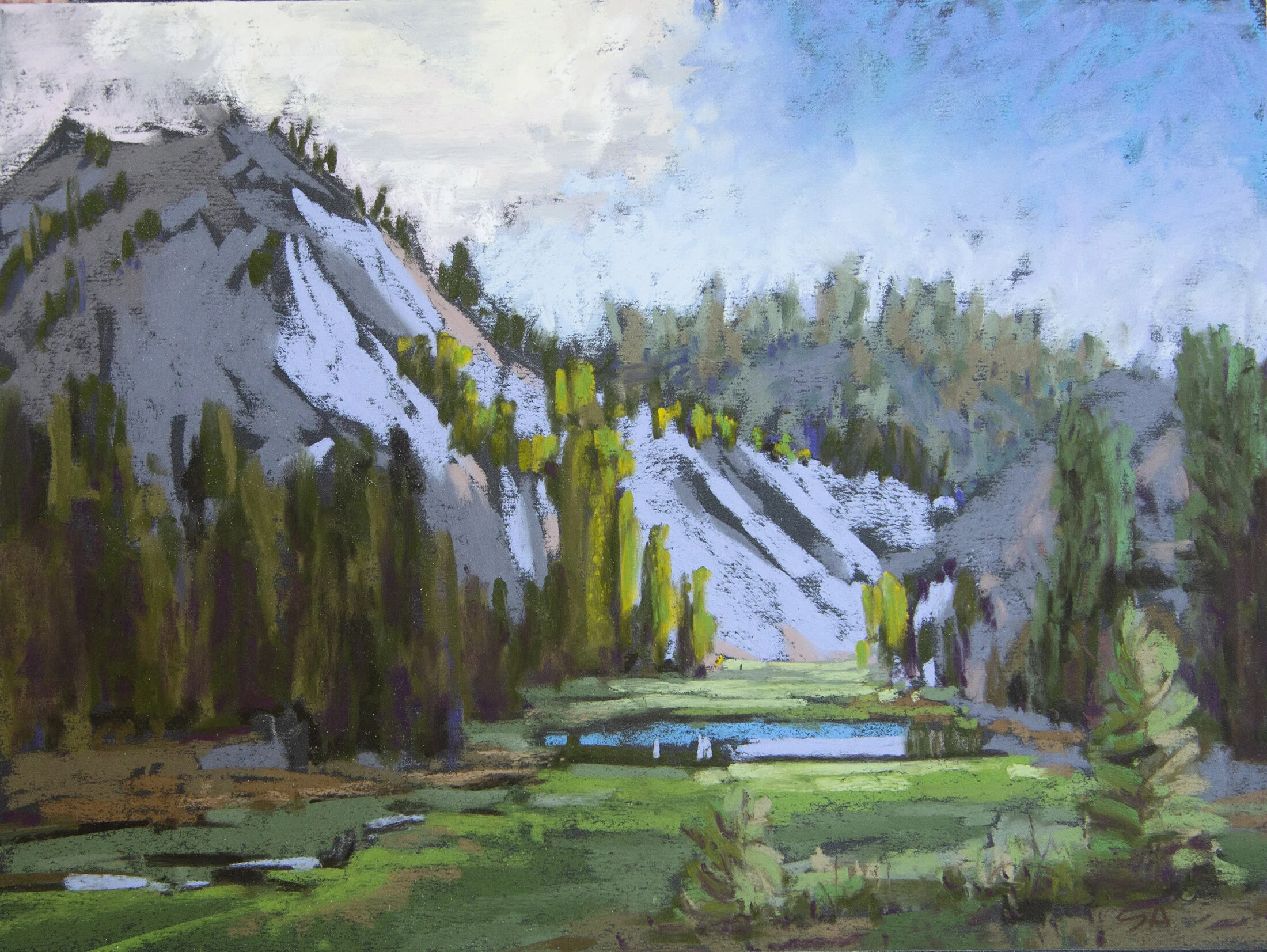 Susan Aitcheson- Wind River Morning 	 $400 