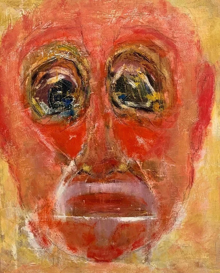 Tom Wilson	Jones-	Self Portrait, The Artist in Covid	Oil & Graphite	 $400 