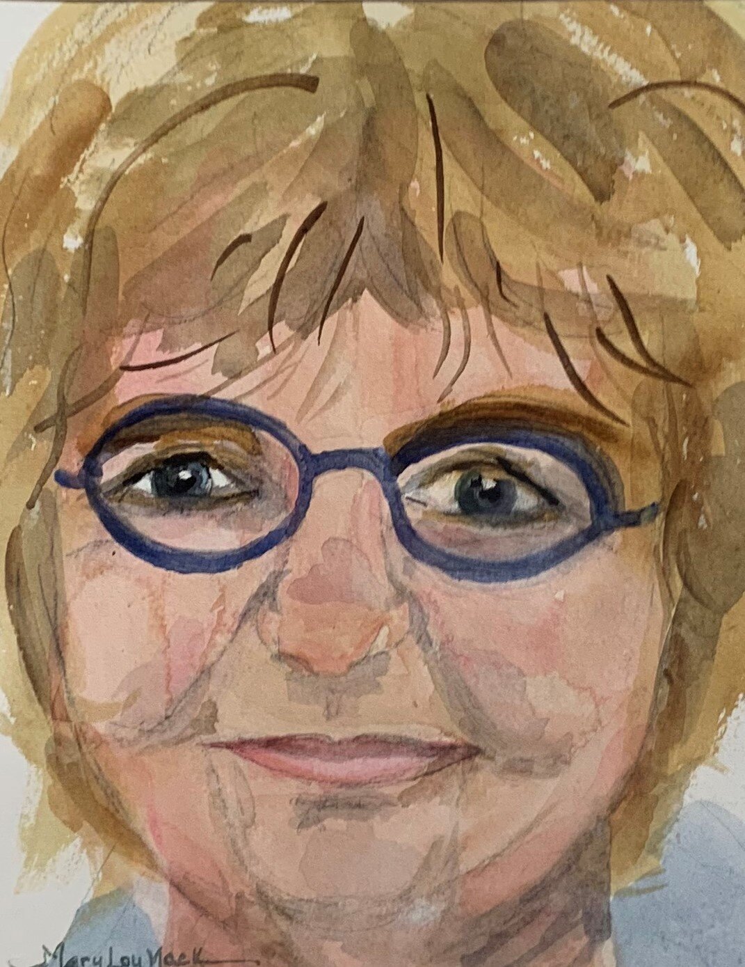 Mary Lou	Mack-	Self Portrait	Watercolor	 $250 