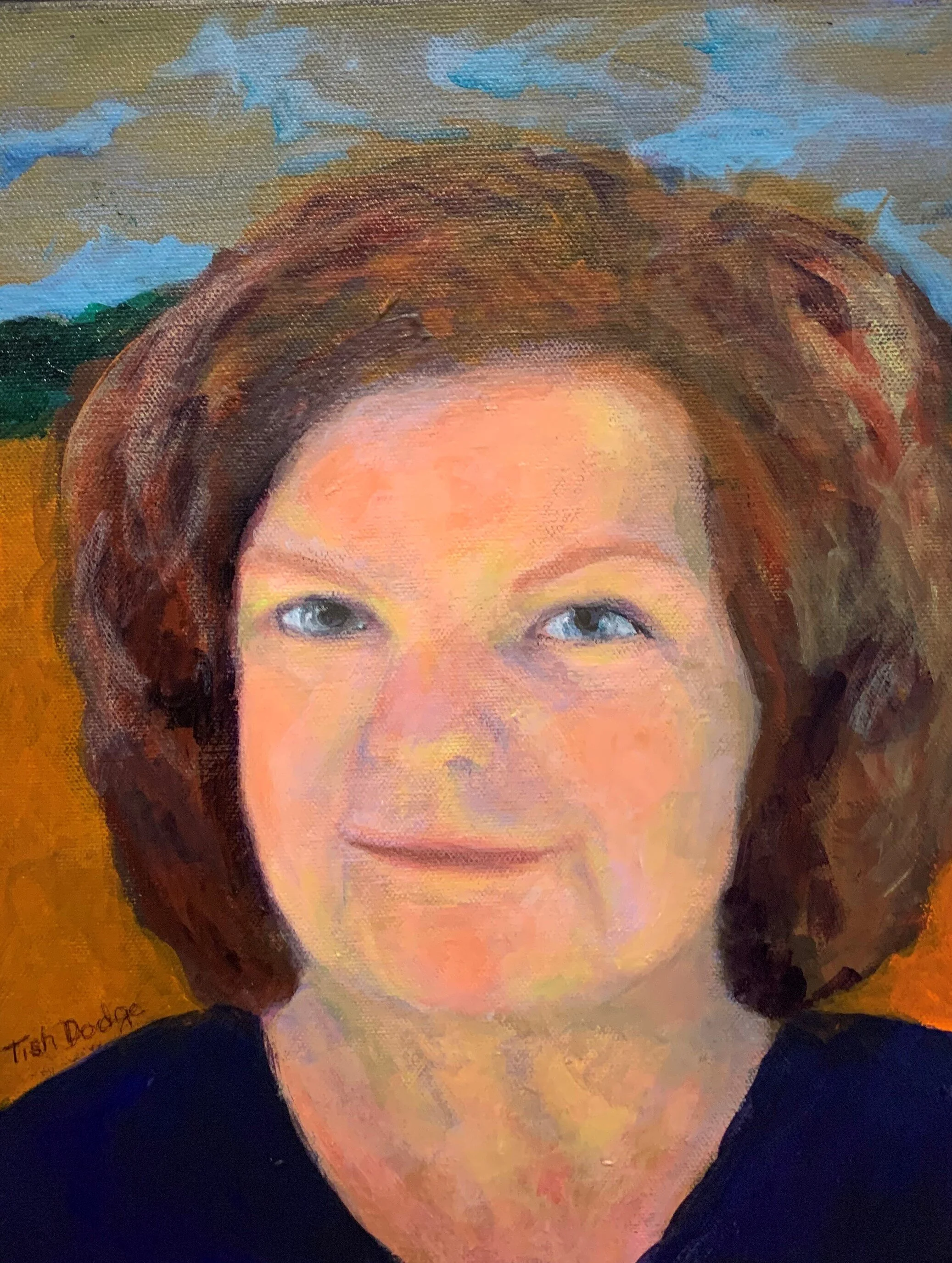 Patricia	Dodge- Selfie	Acrylic	 $200 