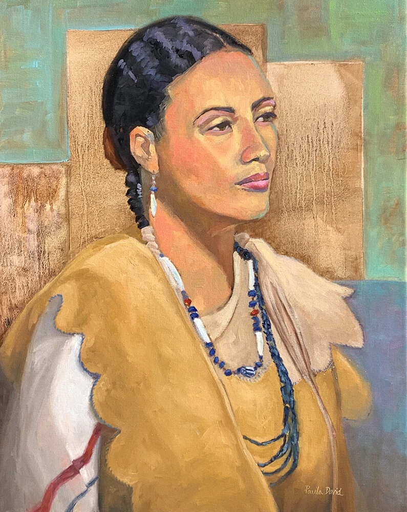 Paula	David-	Wampanoag Woman	Oil on Canvas	 $1,275 