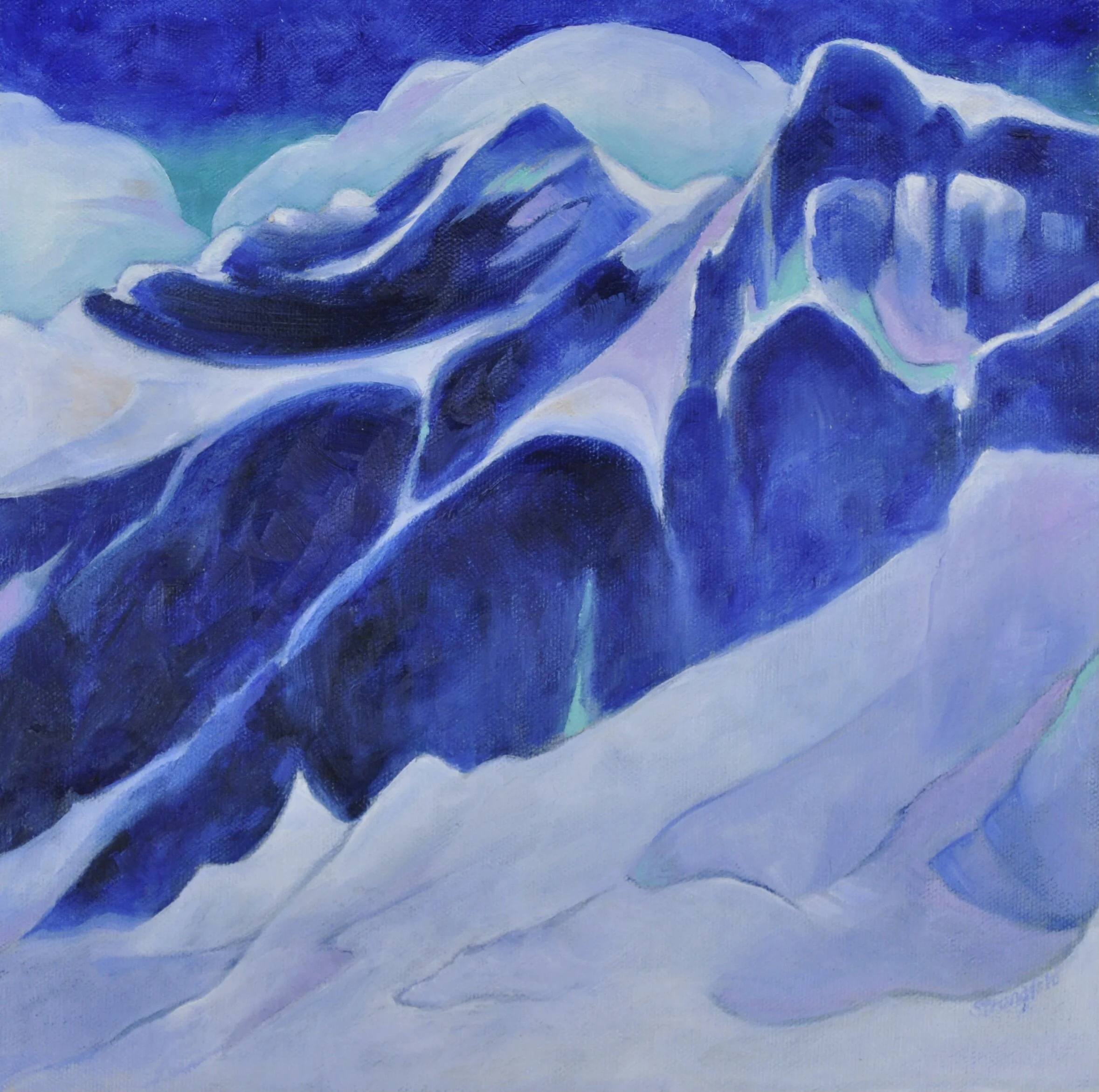 Marian 	Strangfeld-	Blue north	Oil	 $500 