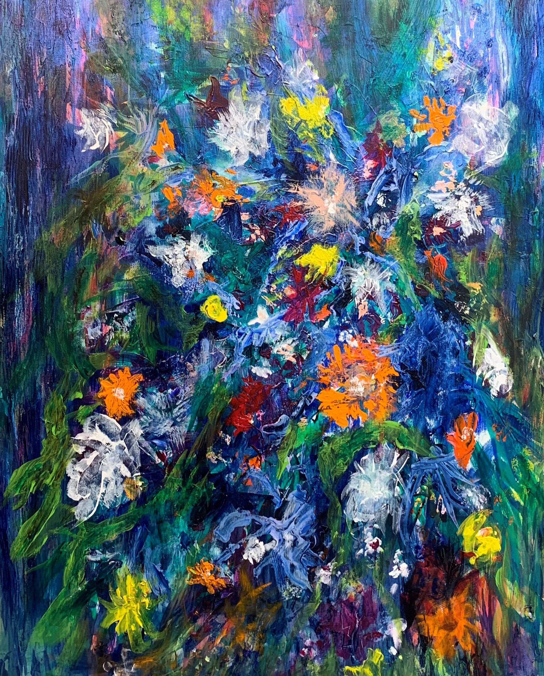 Joanne	Patukonis-	It All Feels Good	Acrylic/Mixed Media	 $850 