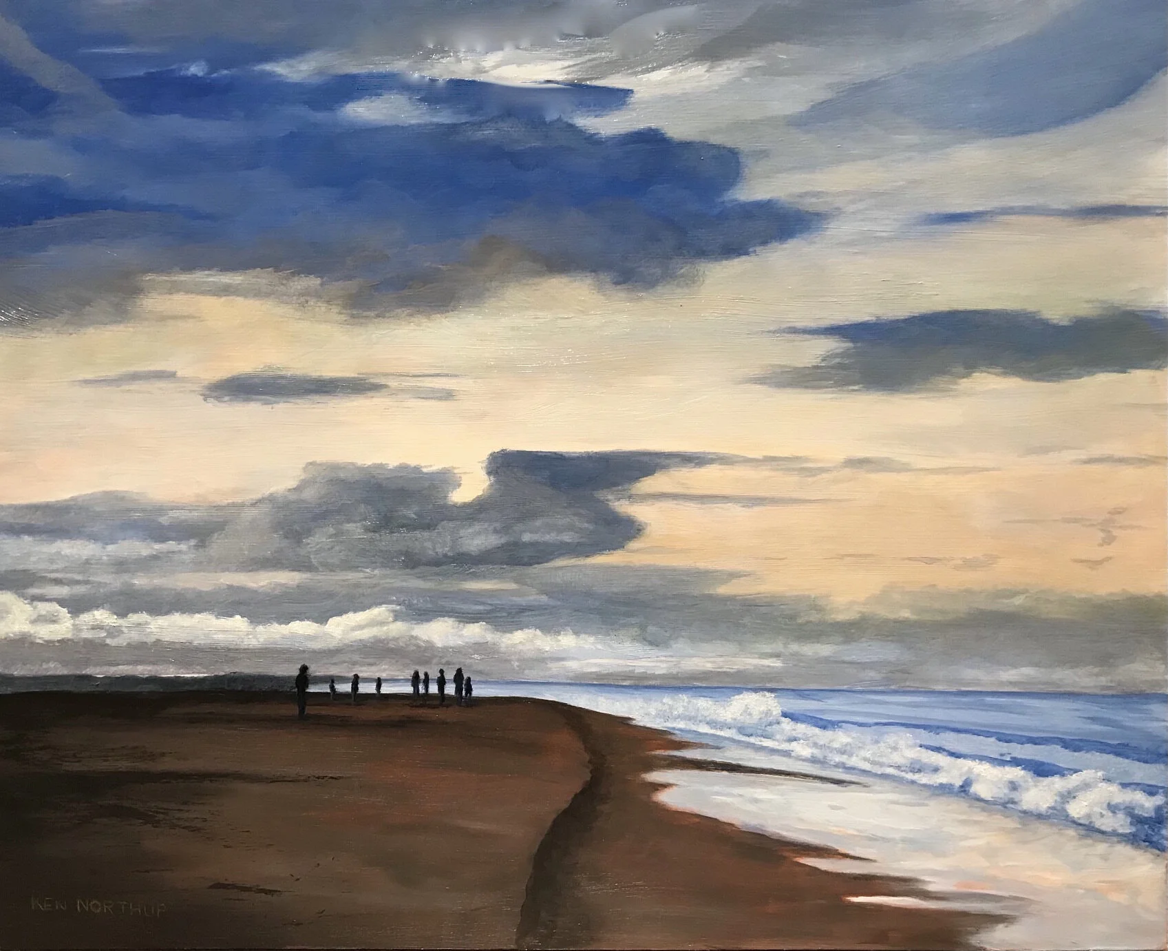 Ken	Northup-	Early Beachgoers	Oil	 $1,500 