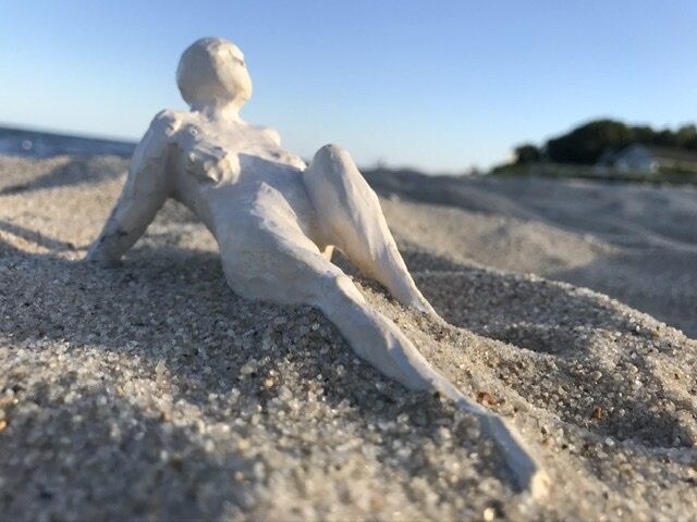 Lyn	Coffey-	At the Beach	Sculpture	 $300 