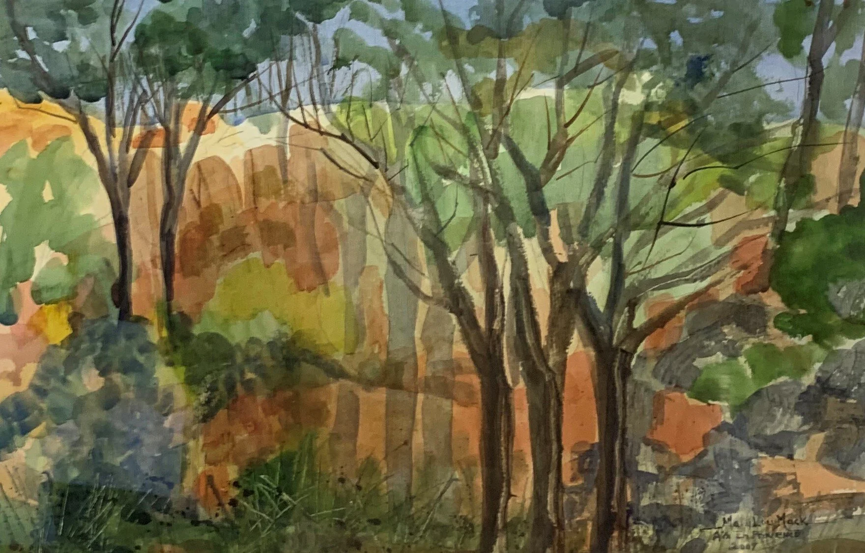 Mary Lou	Mack-	Bibimus Quarry - A favorite of Cezanne's	Watercolor	 $700 