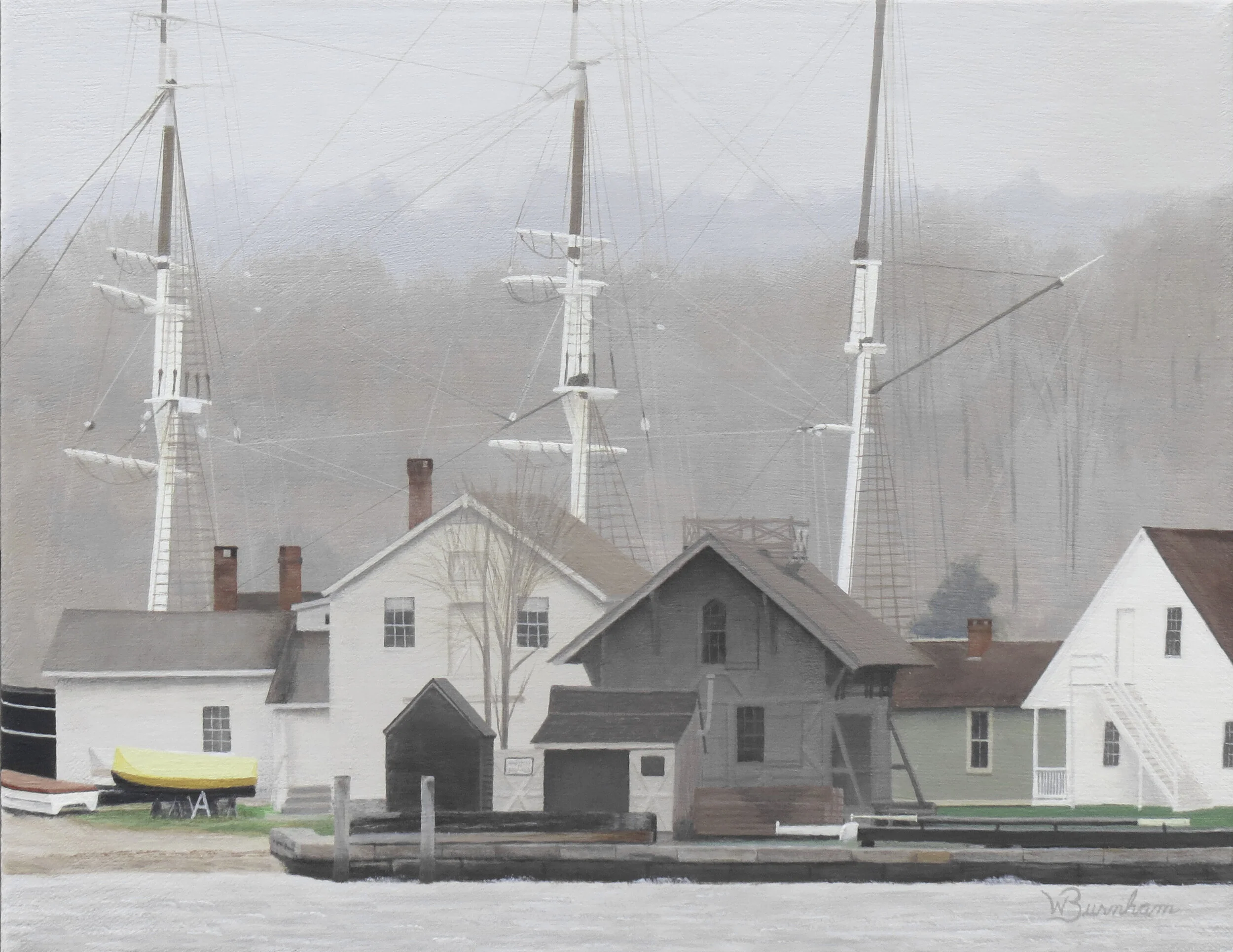 William	Burnham-	The Morgan at Port-Mystic CT	Acrylic	 $1,100 