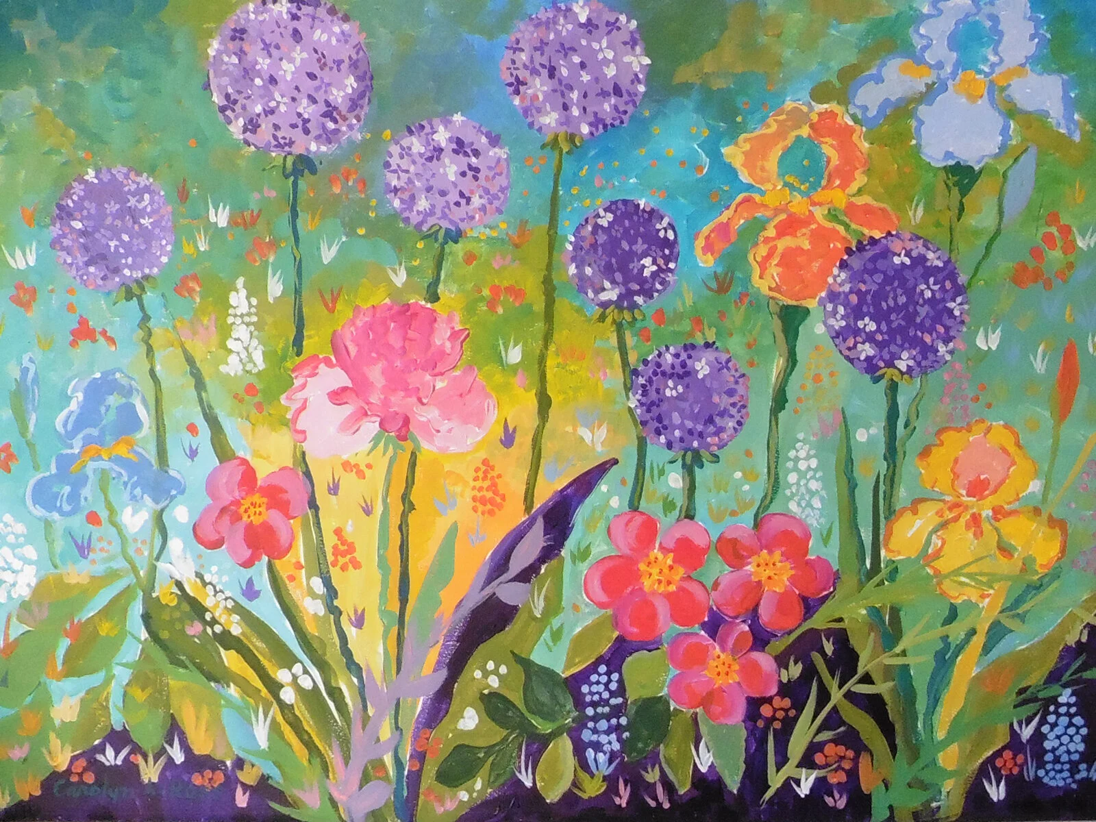Carolyn	Ross-	Vermont Garden	Acrylic	 $800 