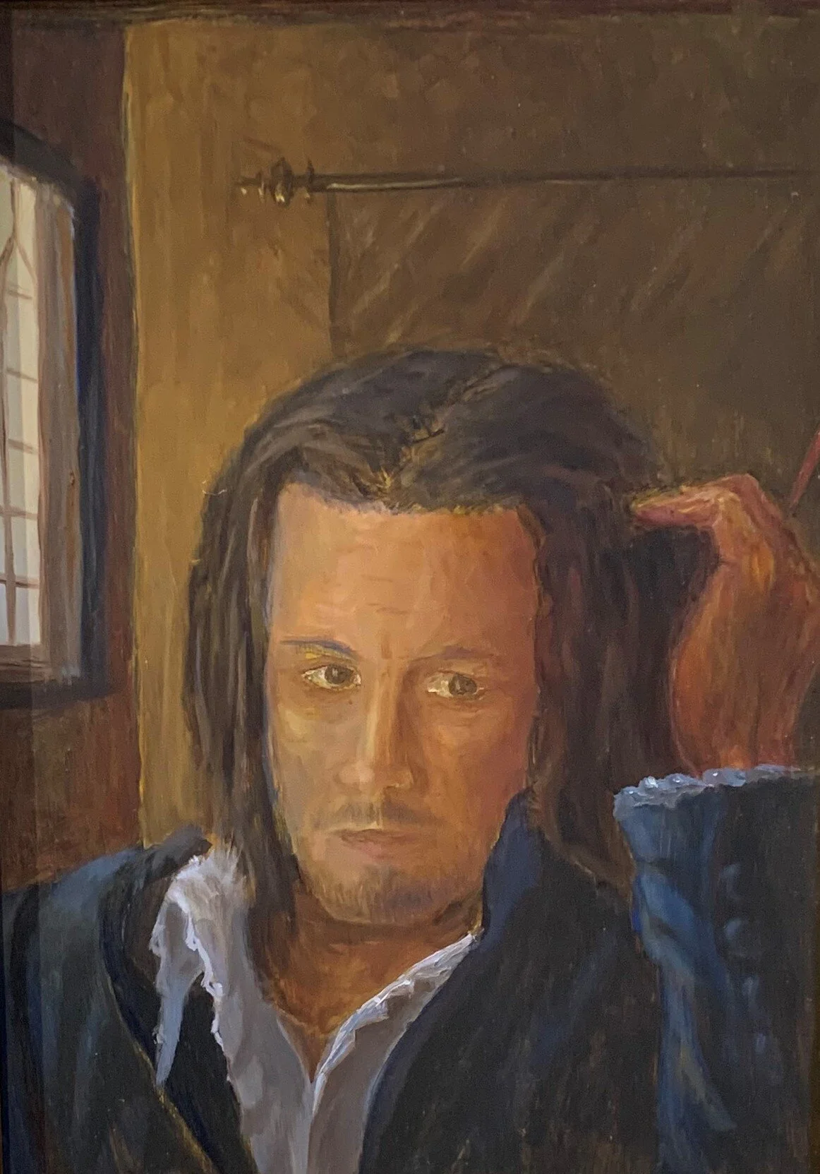 Self Portrait:  First Place: Charles Stockbridge - Me, Jan Vermeer