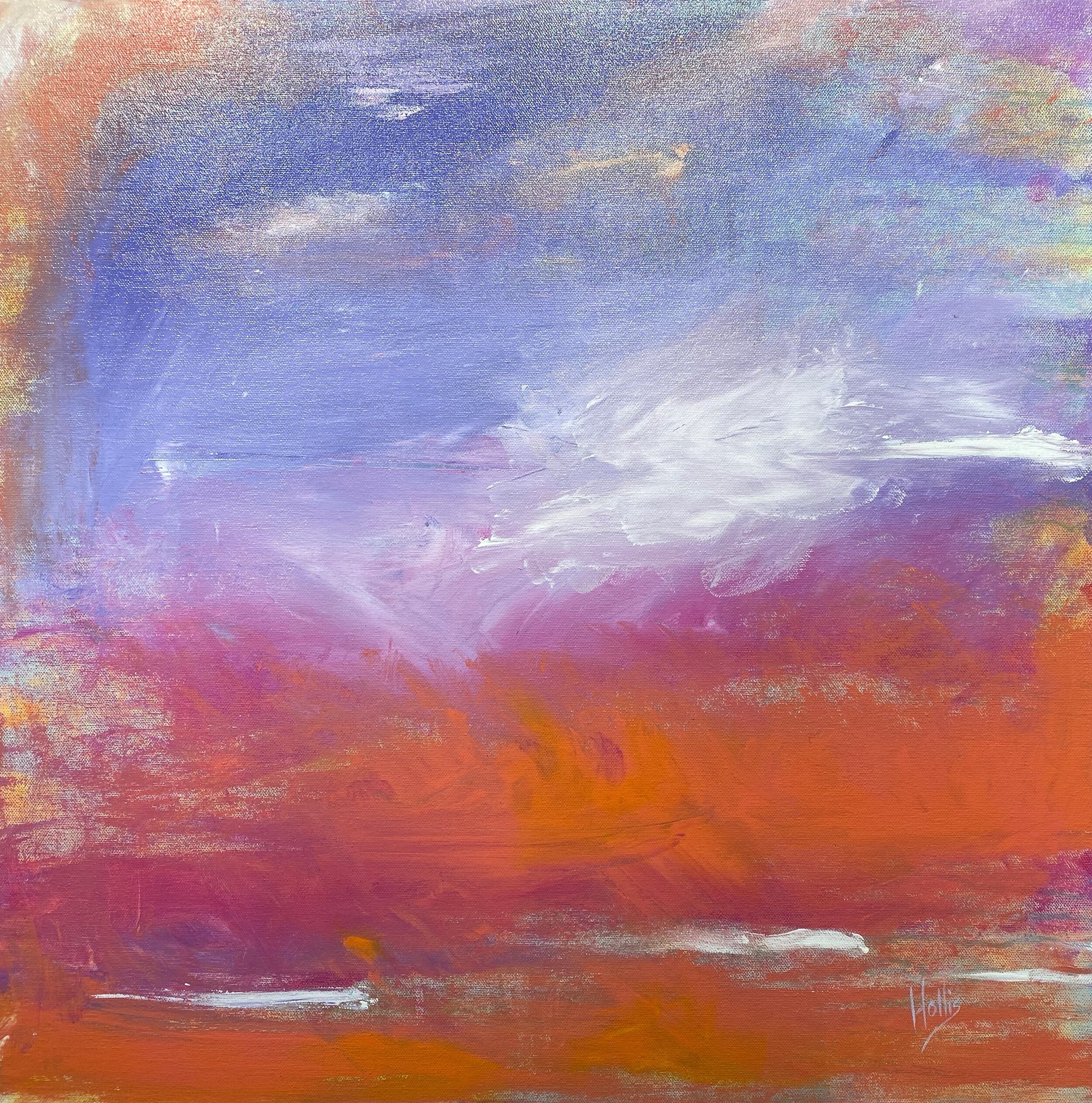 Oil/ Acrylic: First Place: Hollis Fortune - October Sky