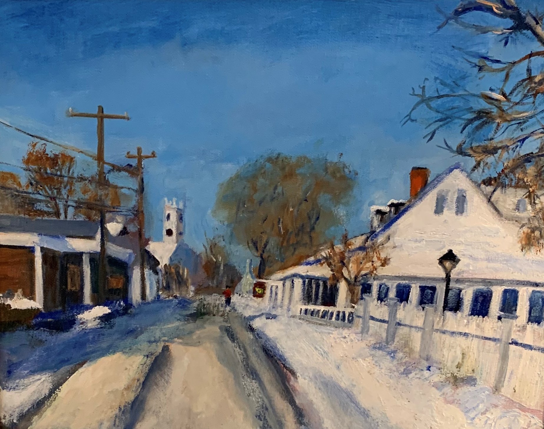 Judy	Schmitt	A Snowy Day in Chatham	Oil	 $400 	Steve Kennedy