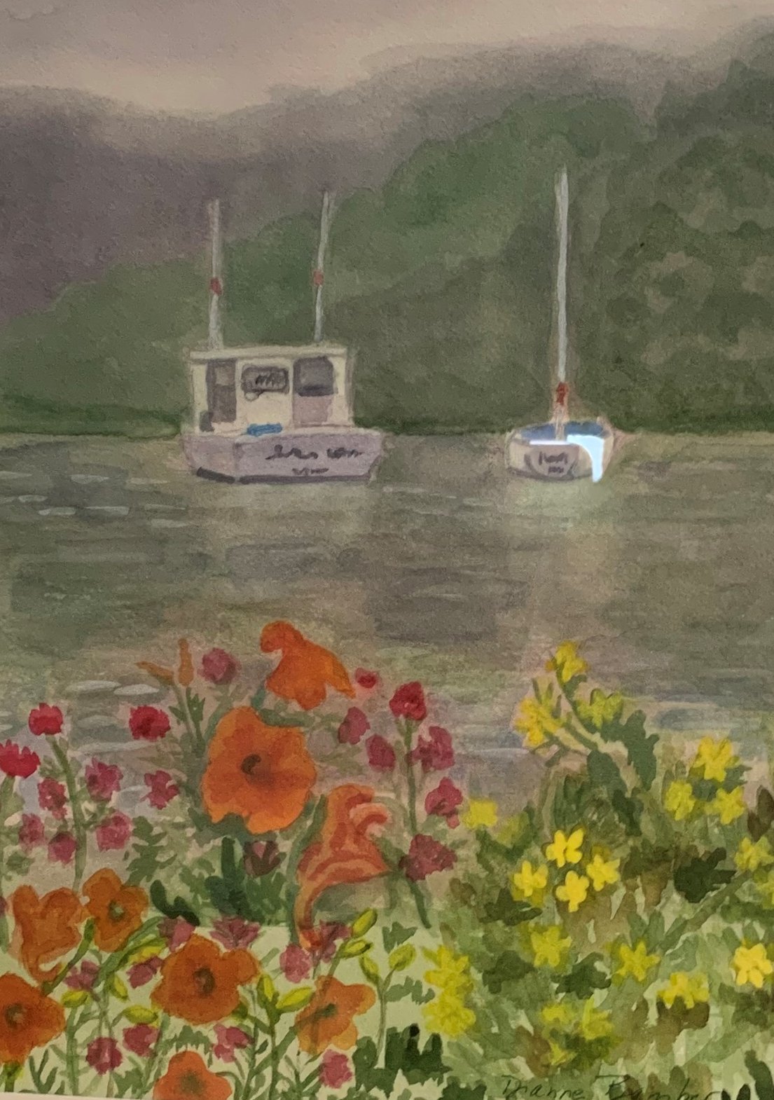 Dianne	Bamber	Boats in the Mist	Watercolor	 $300 	Robert Mesrop