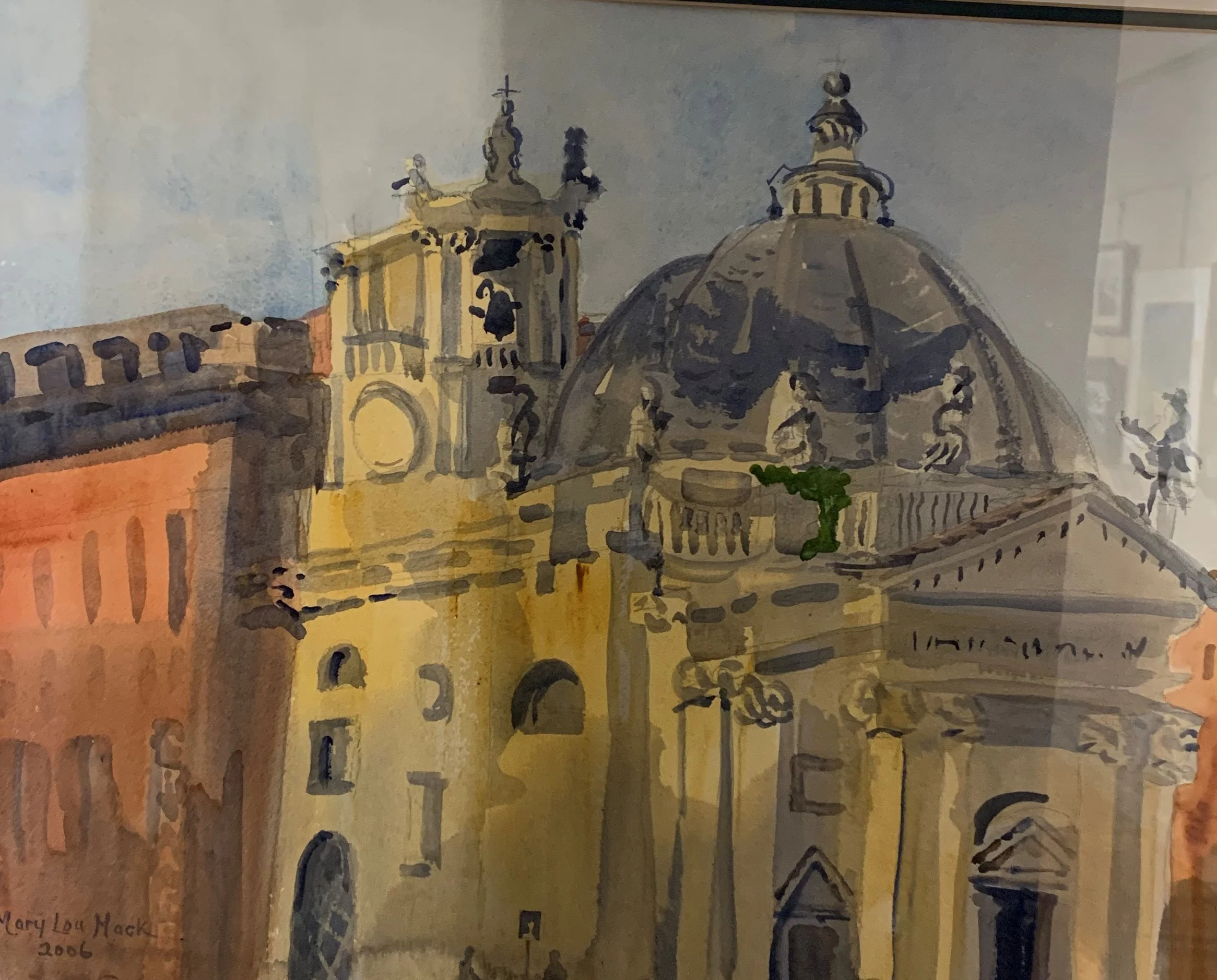 Mary Lou	Mack	Piazza del Populo, Rome	Watercolor	 $450 