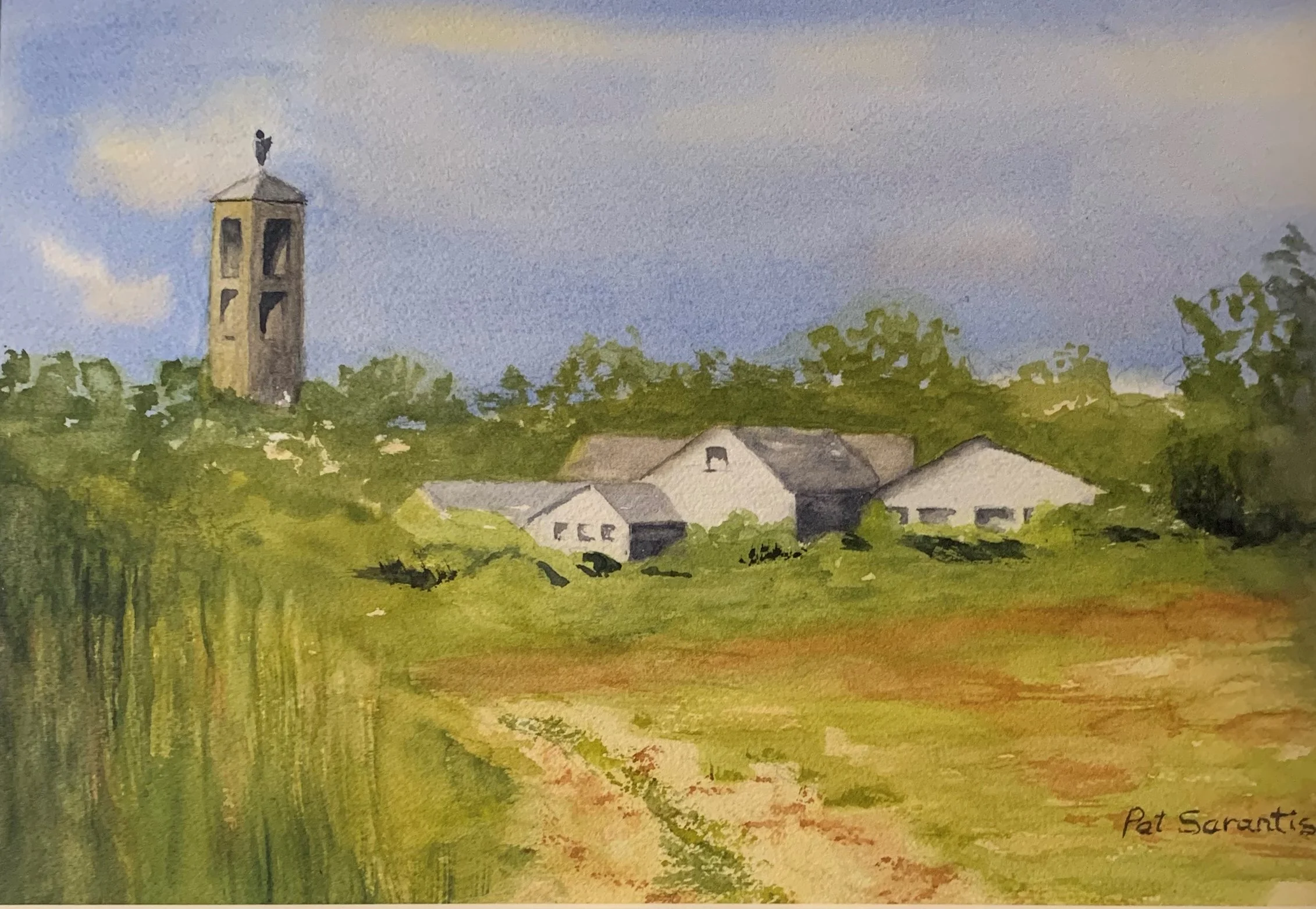 Pat	Sarantis	Church Tower at Rock Harbor	Watercolor	 $250 