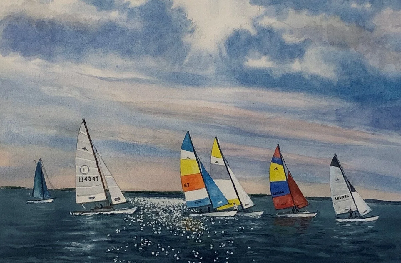 Karol B.	Wyckoff	Pleasant Bay Boat Race	Watercolor	 $750 