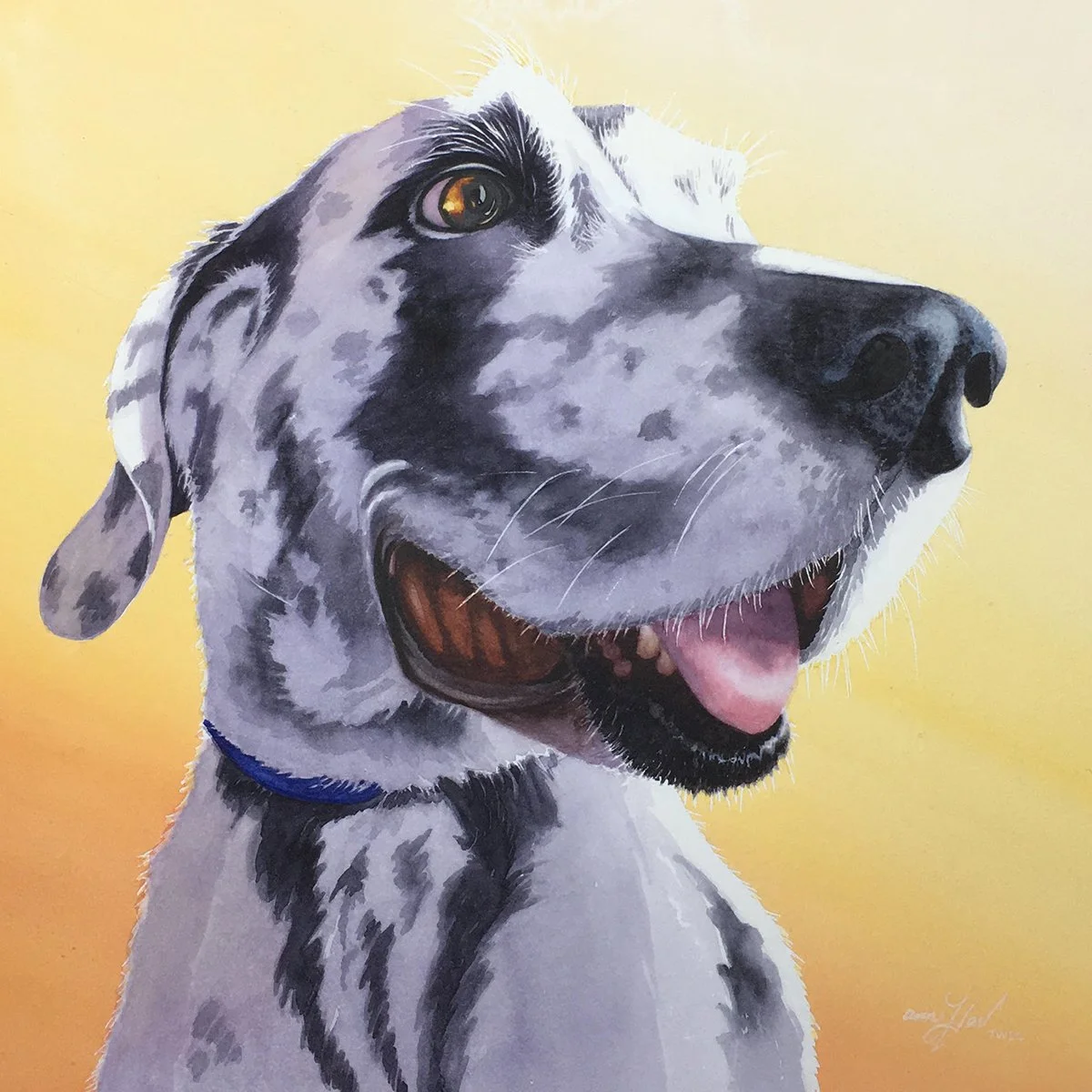 Ann	Hart	Good Girl	Transparent Watercolor	 $1,200 