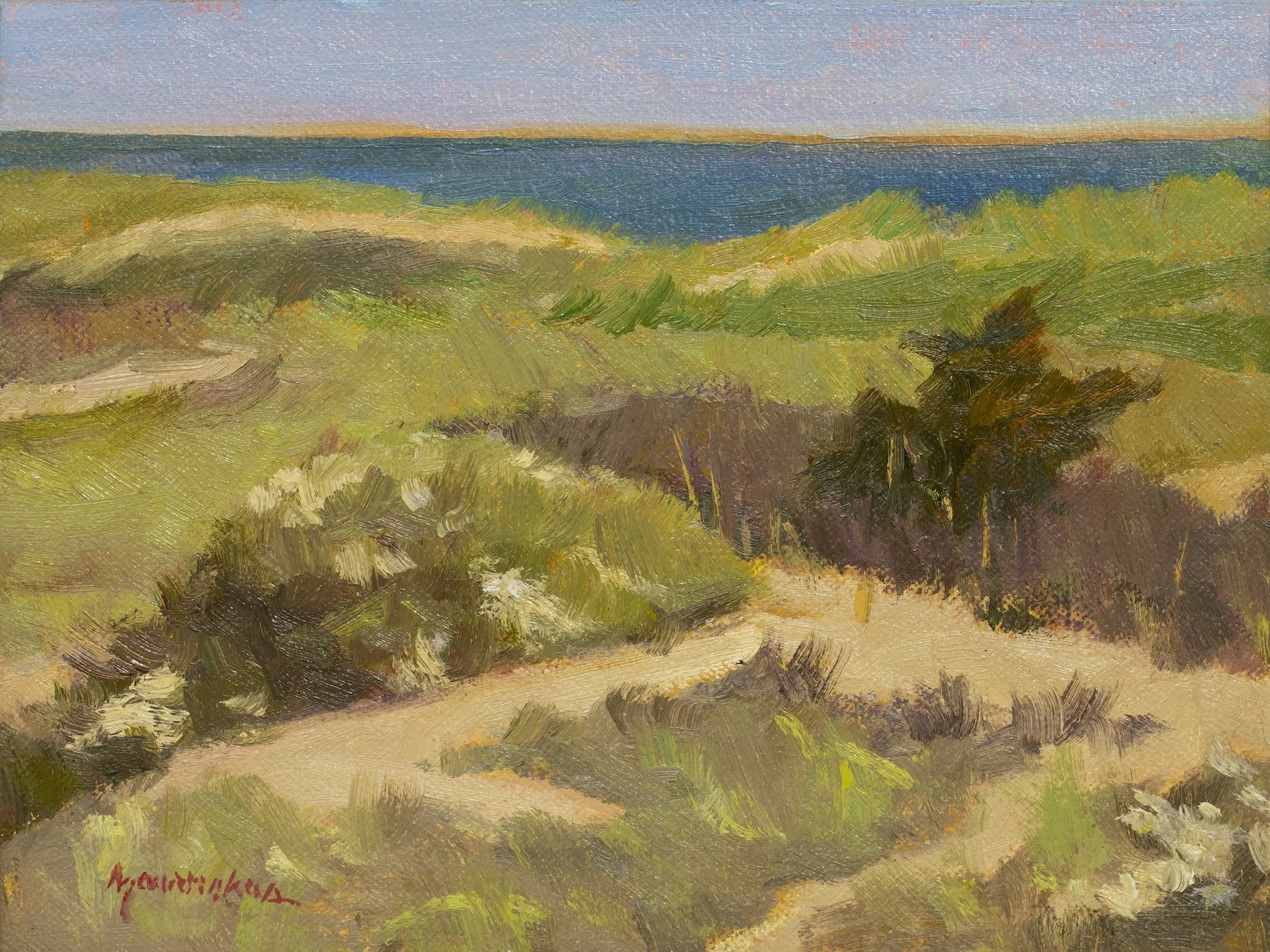 Joyce	Zavorskas	Beach Blossoms at Hardings	Oil/Linen/Birch	 $225 