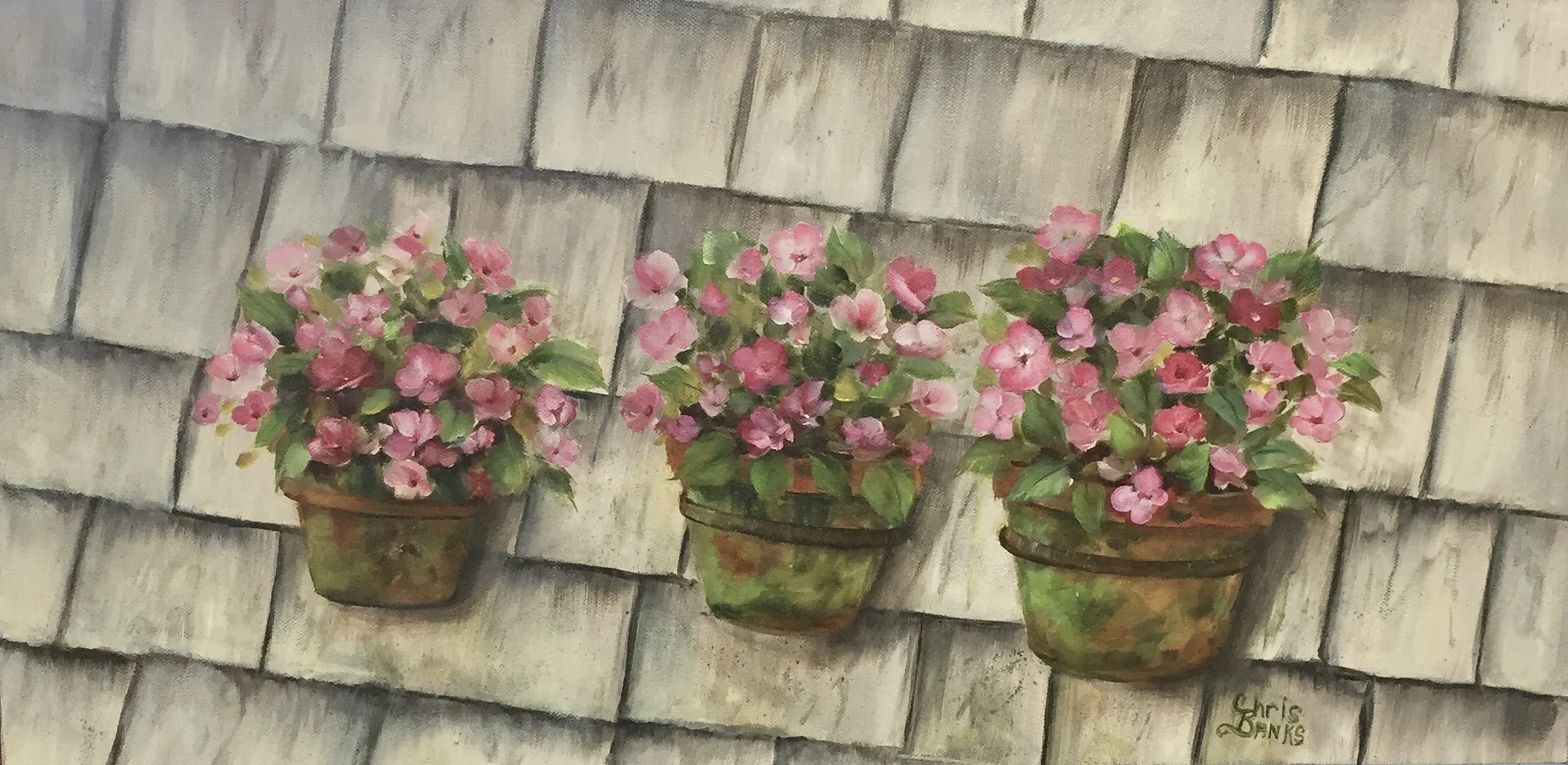 Chris	Banks	Three Little Pots	Oil	 $475 
