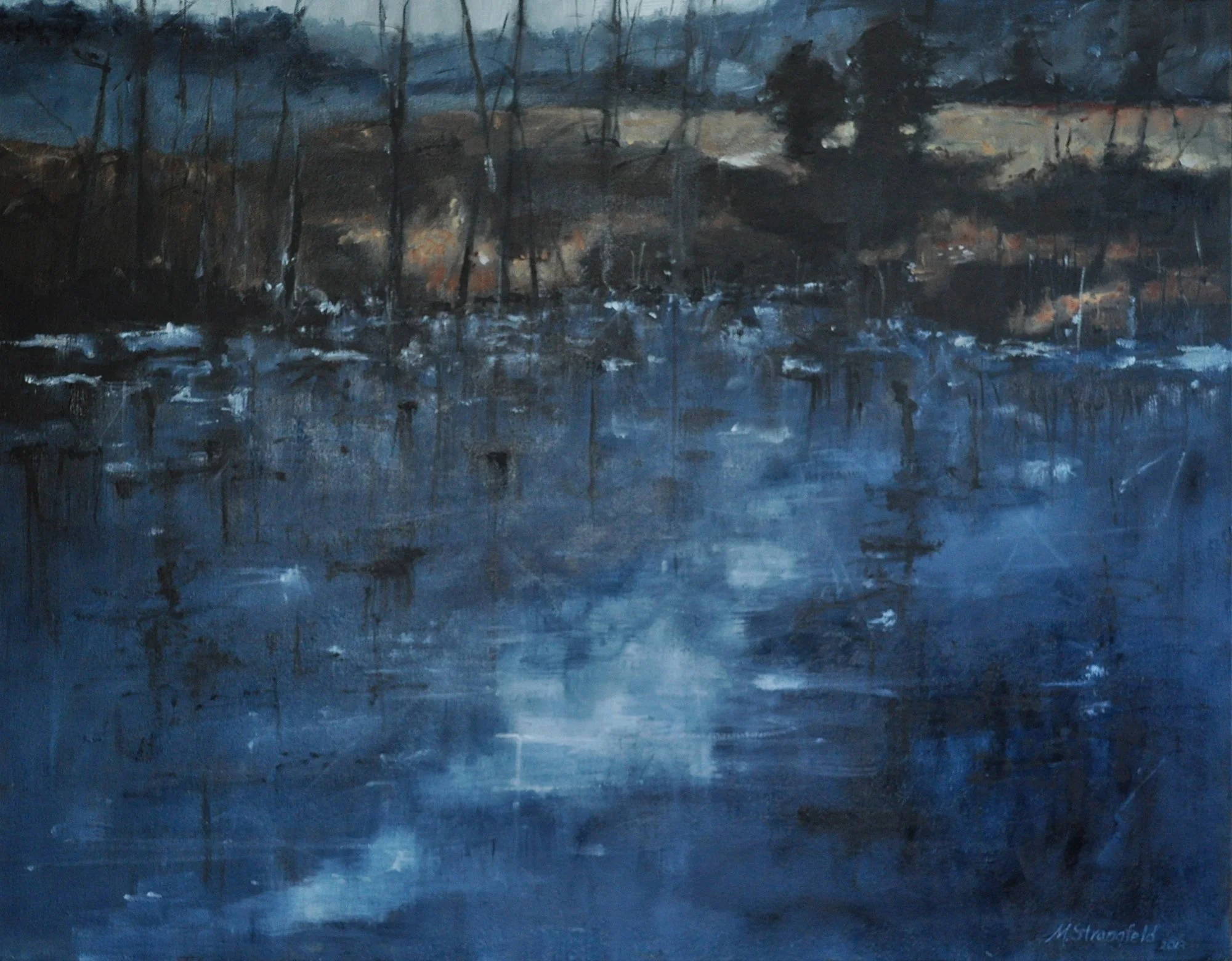 Marian	Strangfeld	Winter at the Pond	Oil	 $300 