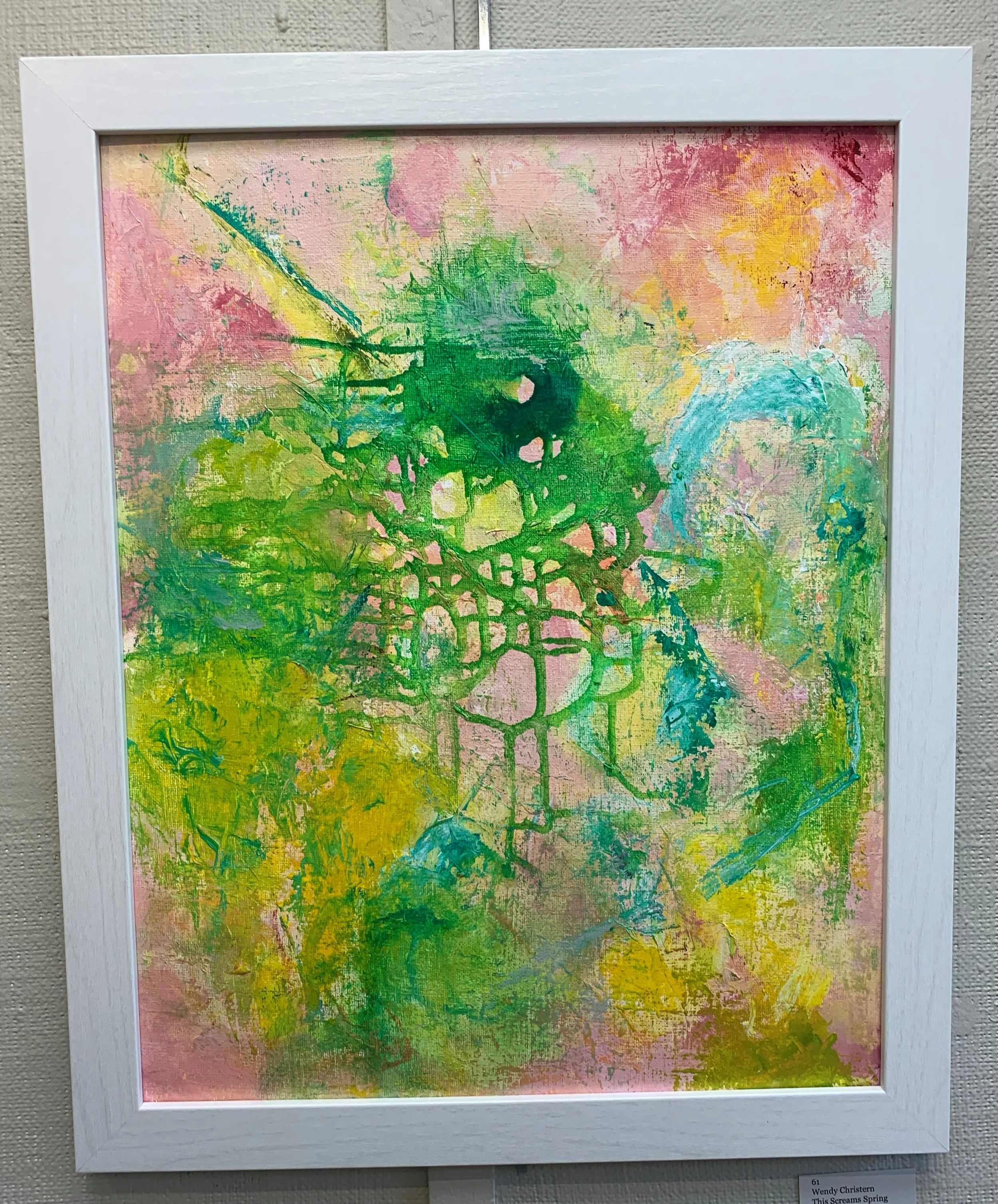 Wendy	Christern	This Screams Spring	Acrylic	 $350 