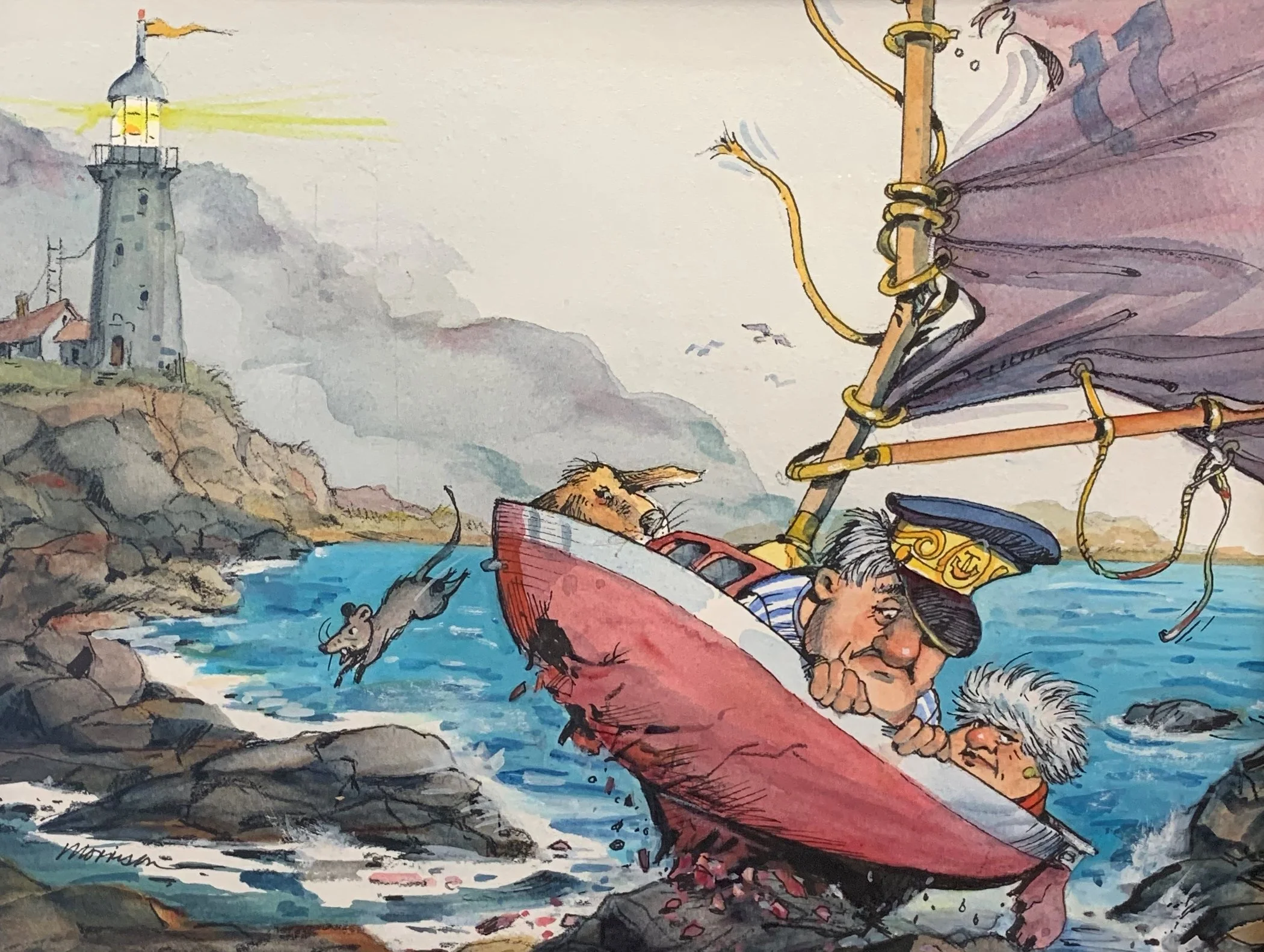 Bill	Morrison	The Captain	Watercolor	 $500 