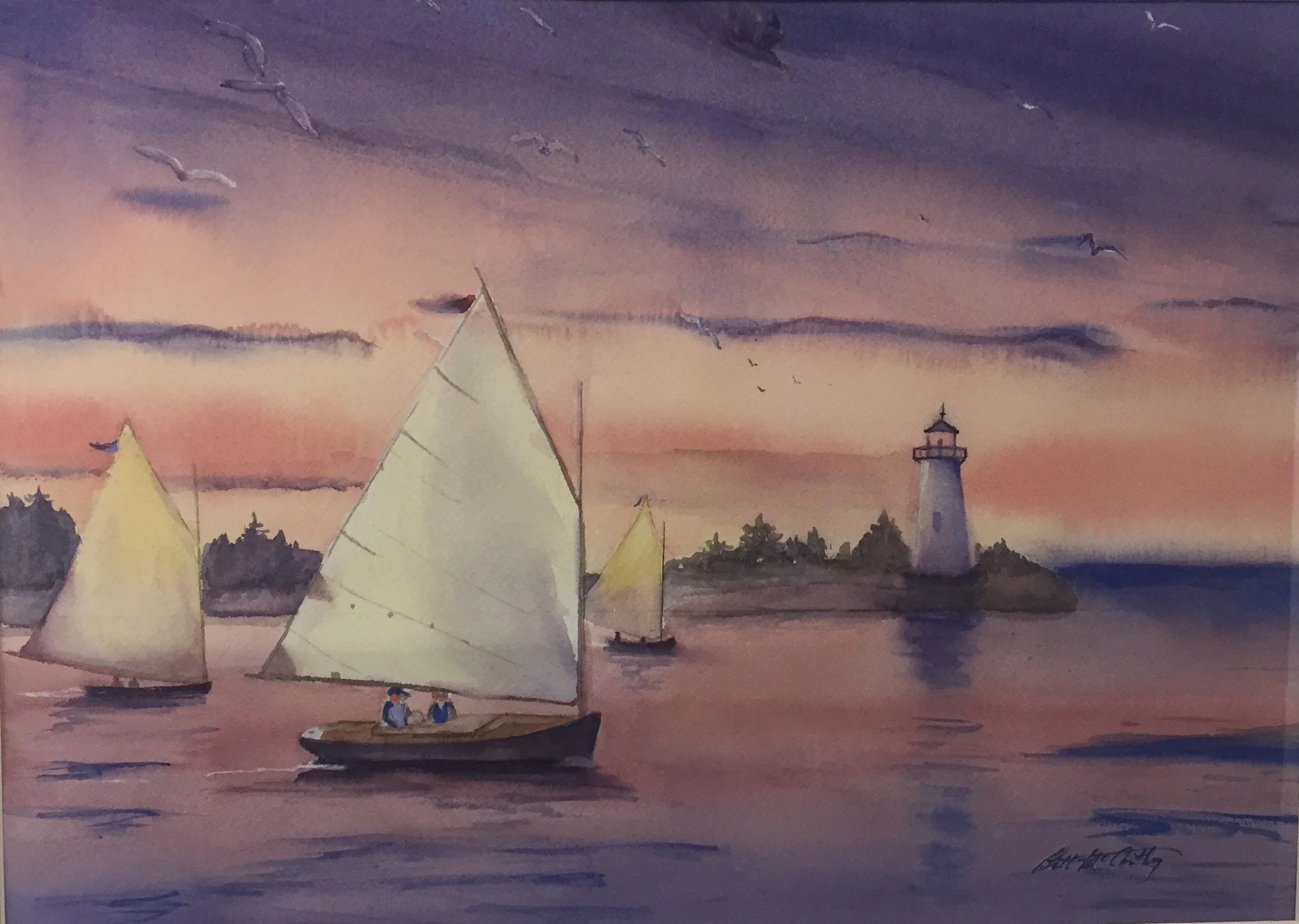 Bett	McCarthy	Crack of Dawn	Watercolor	 $350 