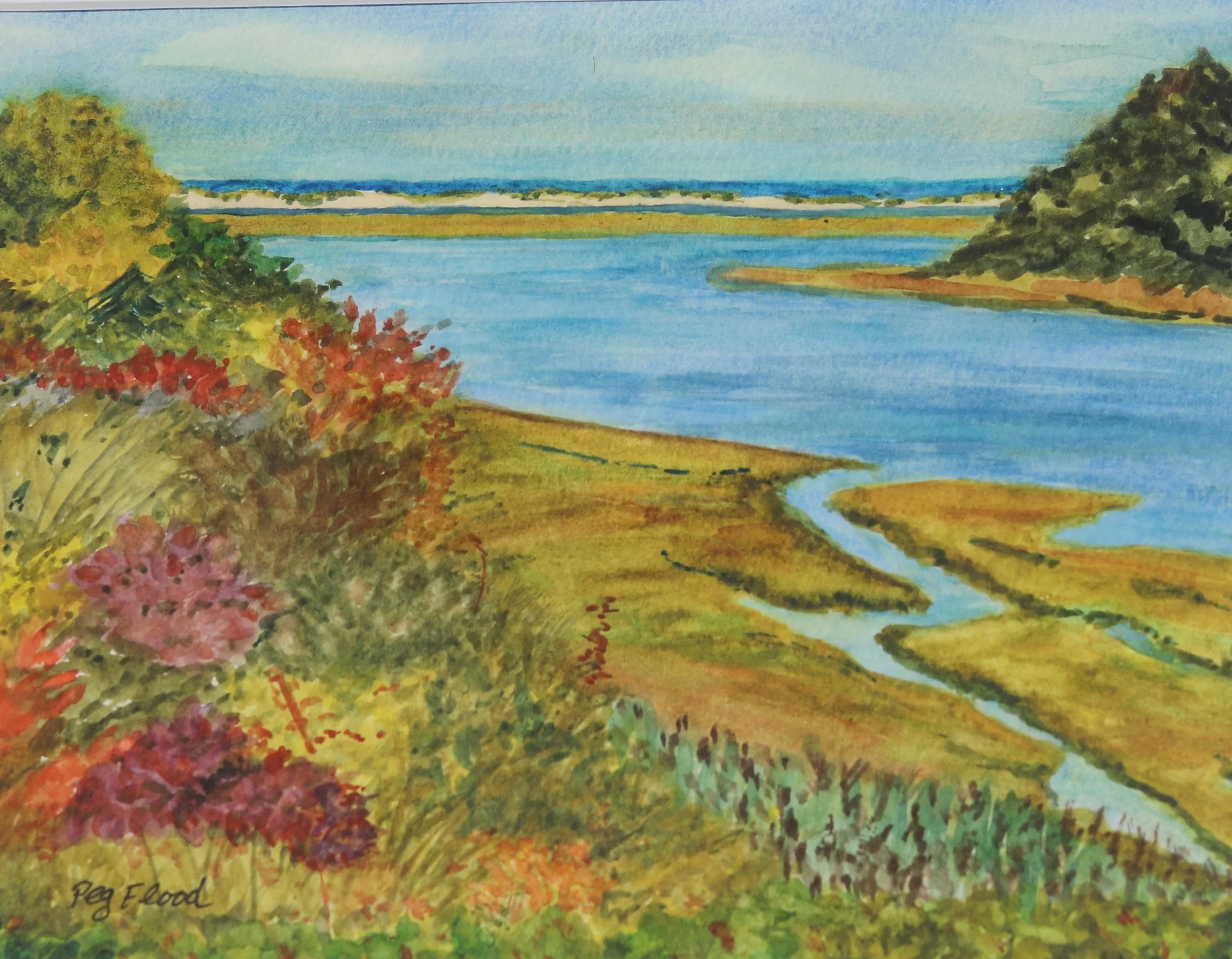 Peg	Flood	Eastham Town Cove View	Watercolor	 $200 