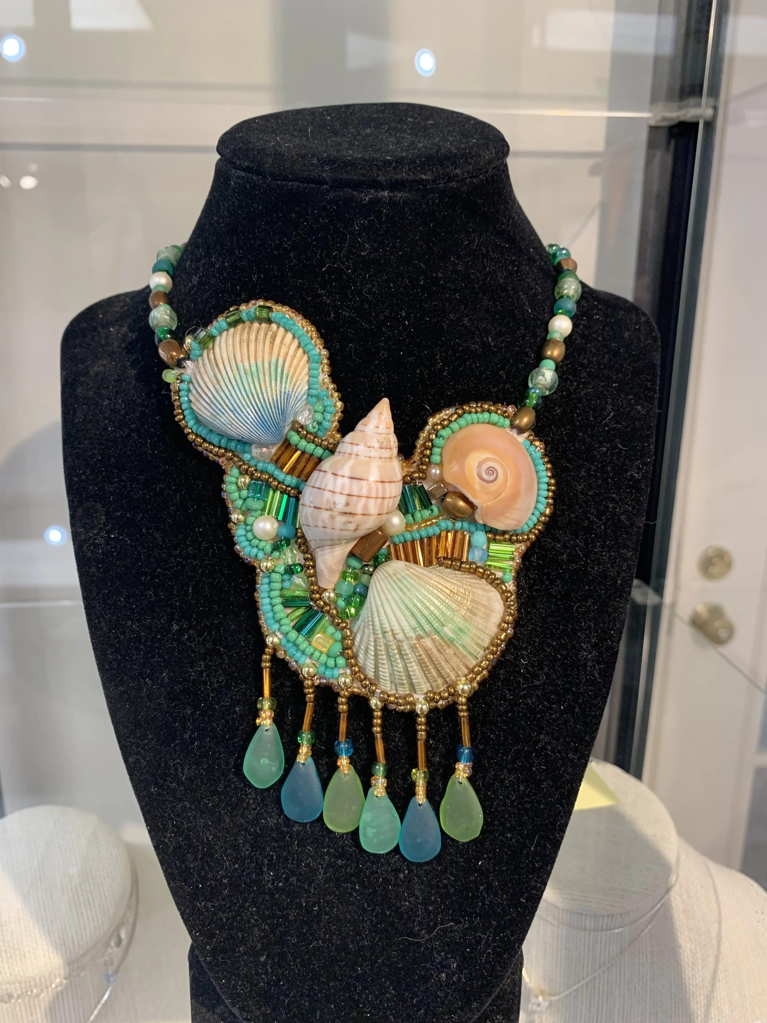 Peggy M.	Hosford	Seaweed & Shells	Beaded Necklace	 $195 