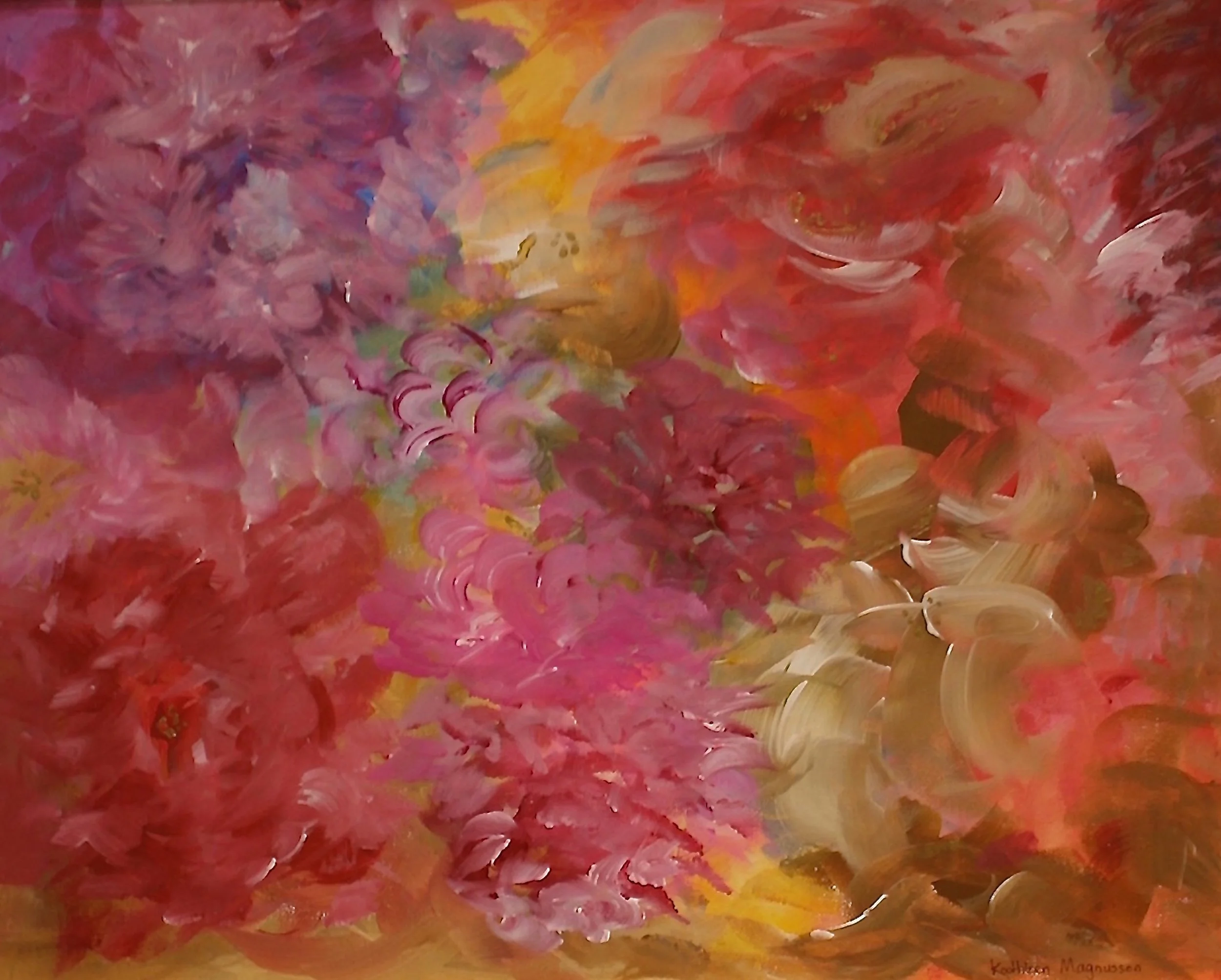 Kathleen	Magnusson	Peonies and Roses	Acrylic	 $550 