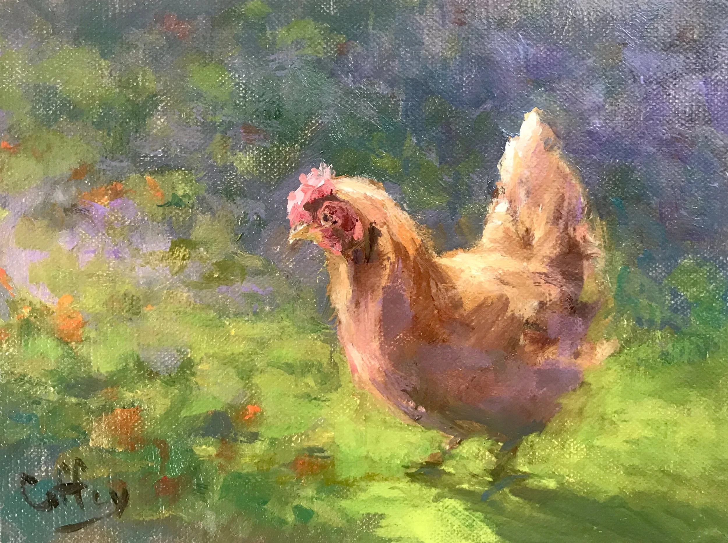 Lyn	Coffey	Spring Chicken	Oil	 $220 