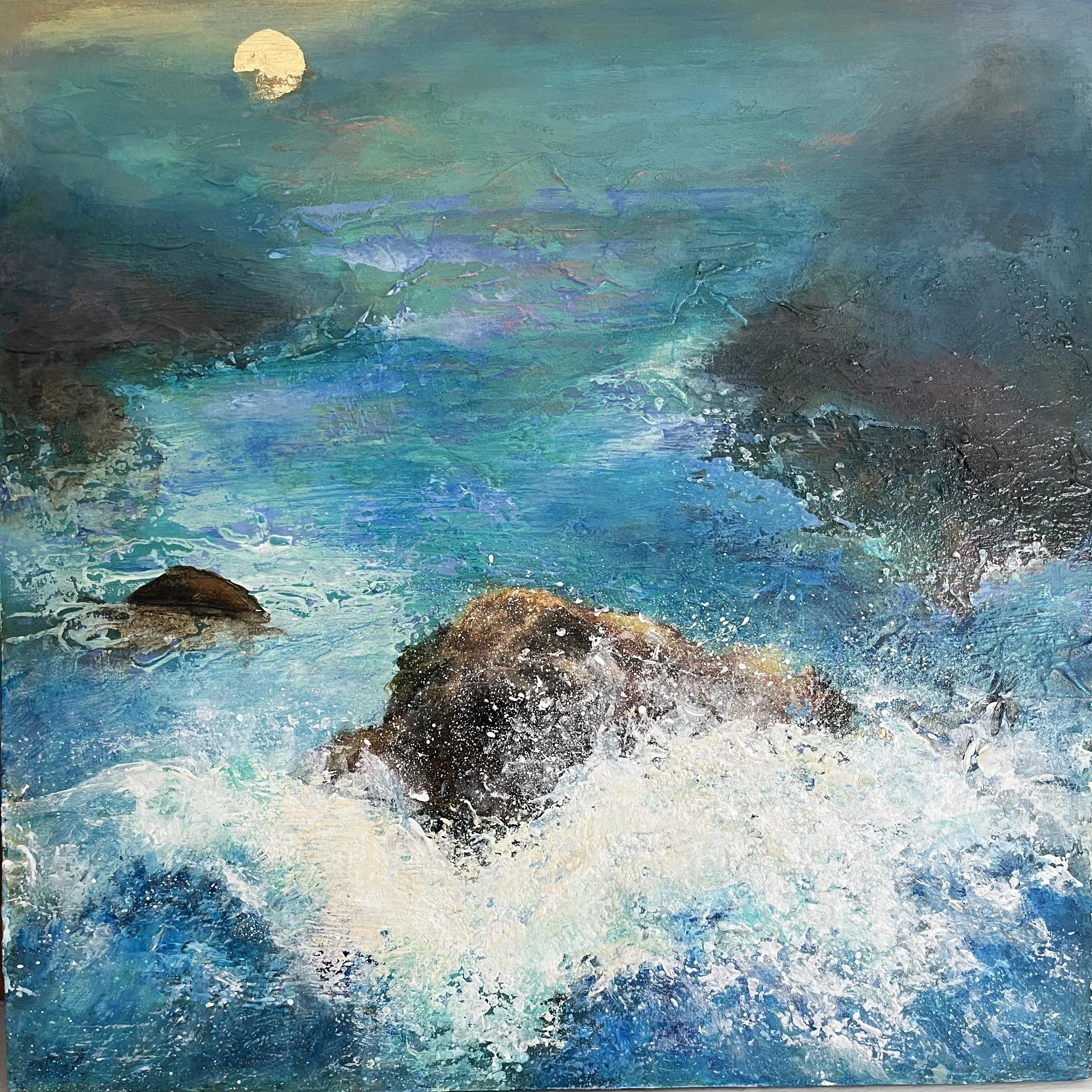 Acrylic Second Place:  Rory Marcus - Up Against It 